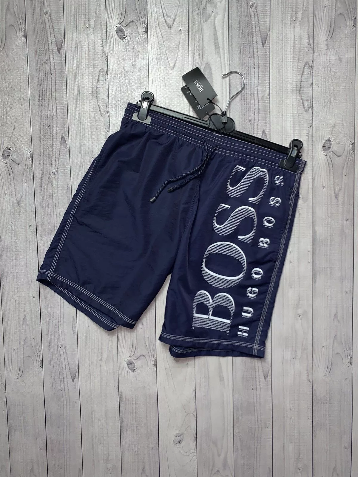 Hugo Boss shorts logo size S Blue Streetwear