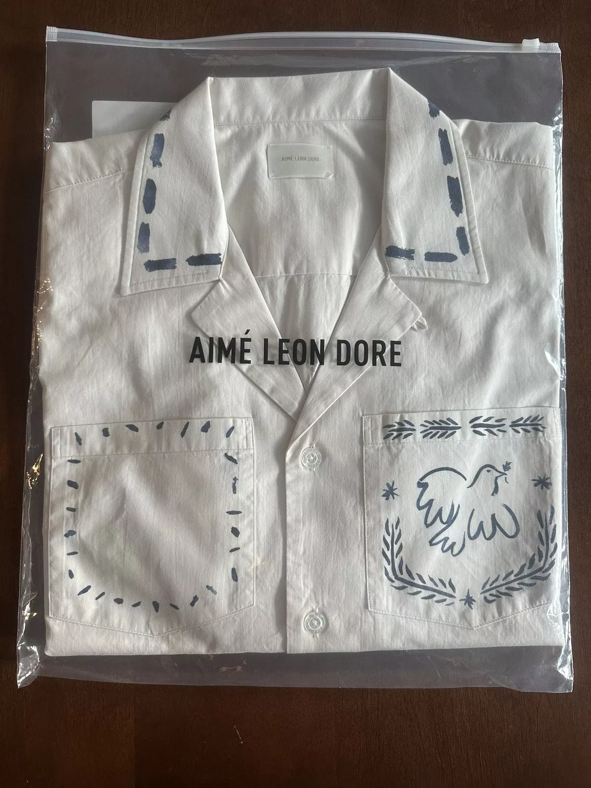 Aime Leon Dore Shirts Button Ups Aime Leon Dore Lesvos Cropped Camp Shirt - Large White