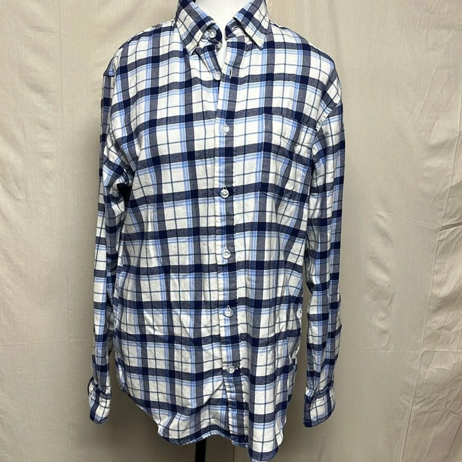 Lands' End Shirts Button Ups Lands' End Lands End Fannel Blue