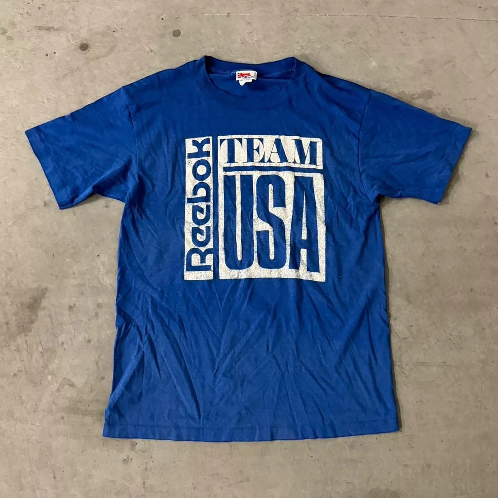 Reebok Short Sleeve T Shirts Vintage 90s Team USA Reebok Tee Multi