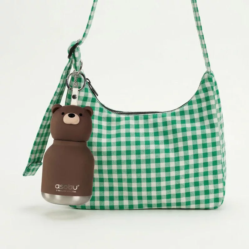 Stainless Water Bottle Mini Bestie Brown Bear