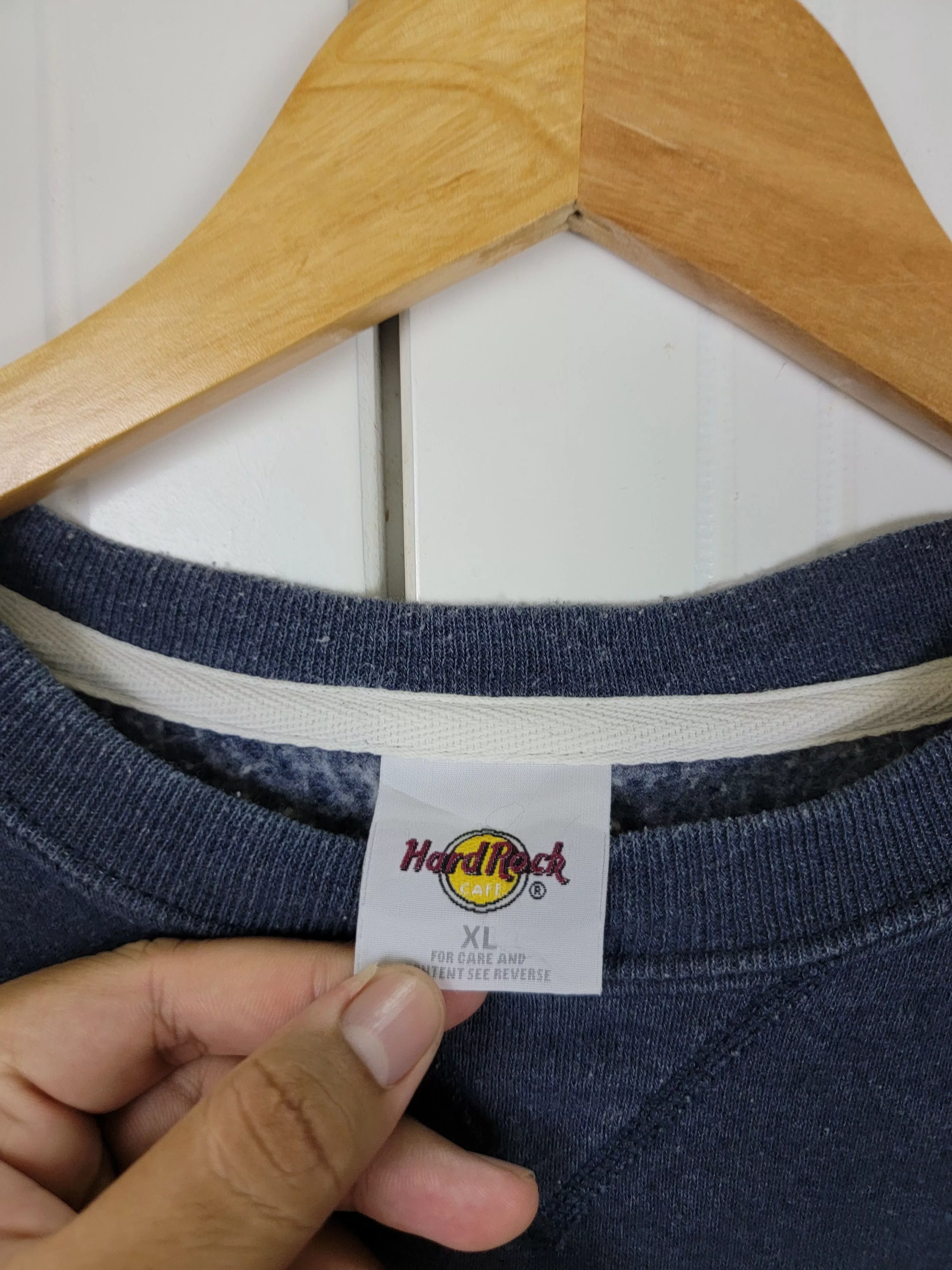 Hard Rock Cafe Sweatshirts Hoodies Hard Rock Cafe × Vintage Vintage Hard Rock Cafe San Francisco Sweatshirt Gray Streetwear