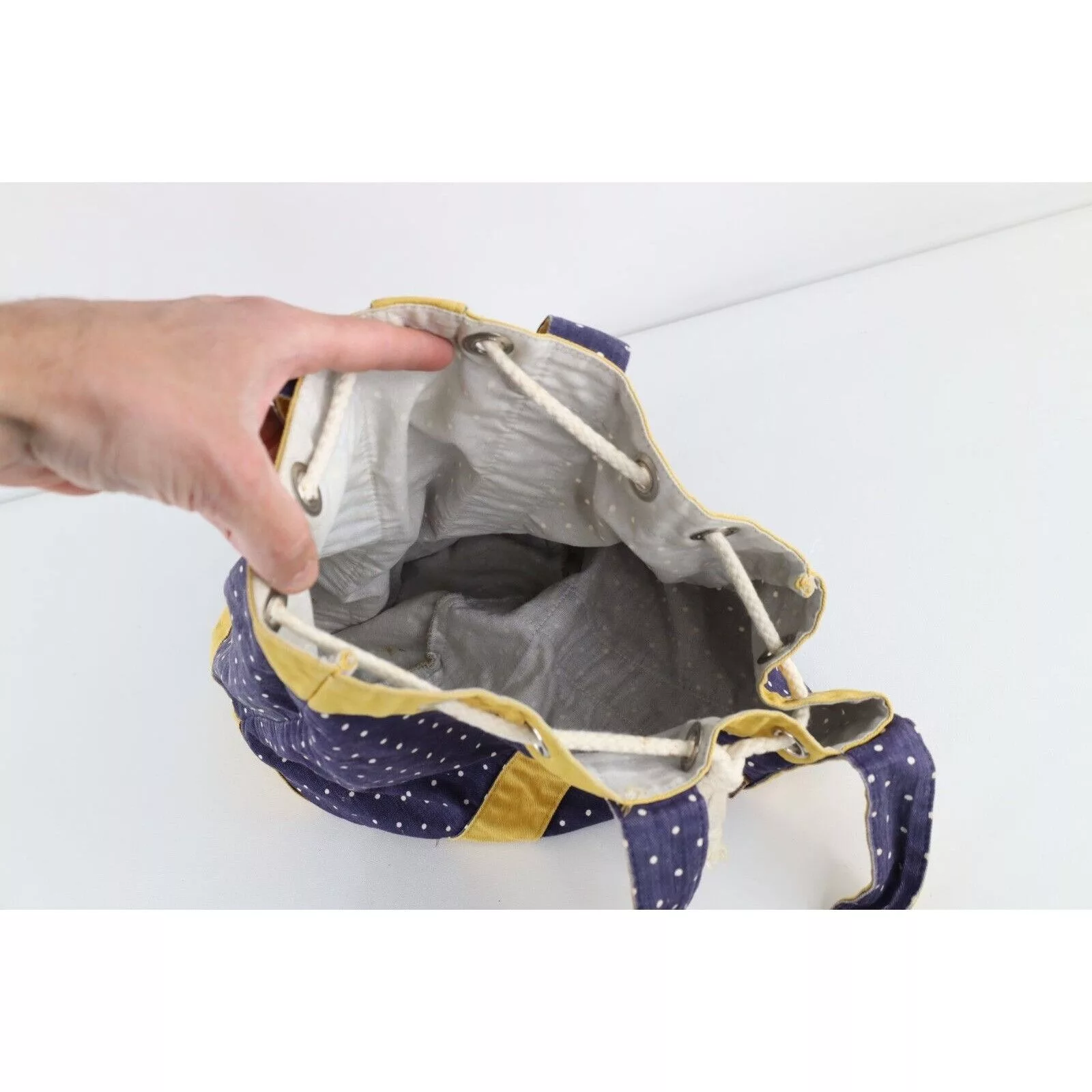 Esprit Backpacks Esprit × Vintage Vintage 90s Esprit Distressed Polka Dot Top Loader Backpack Multi