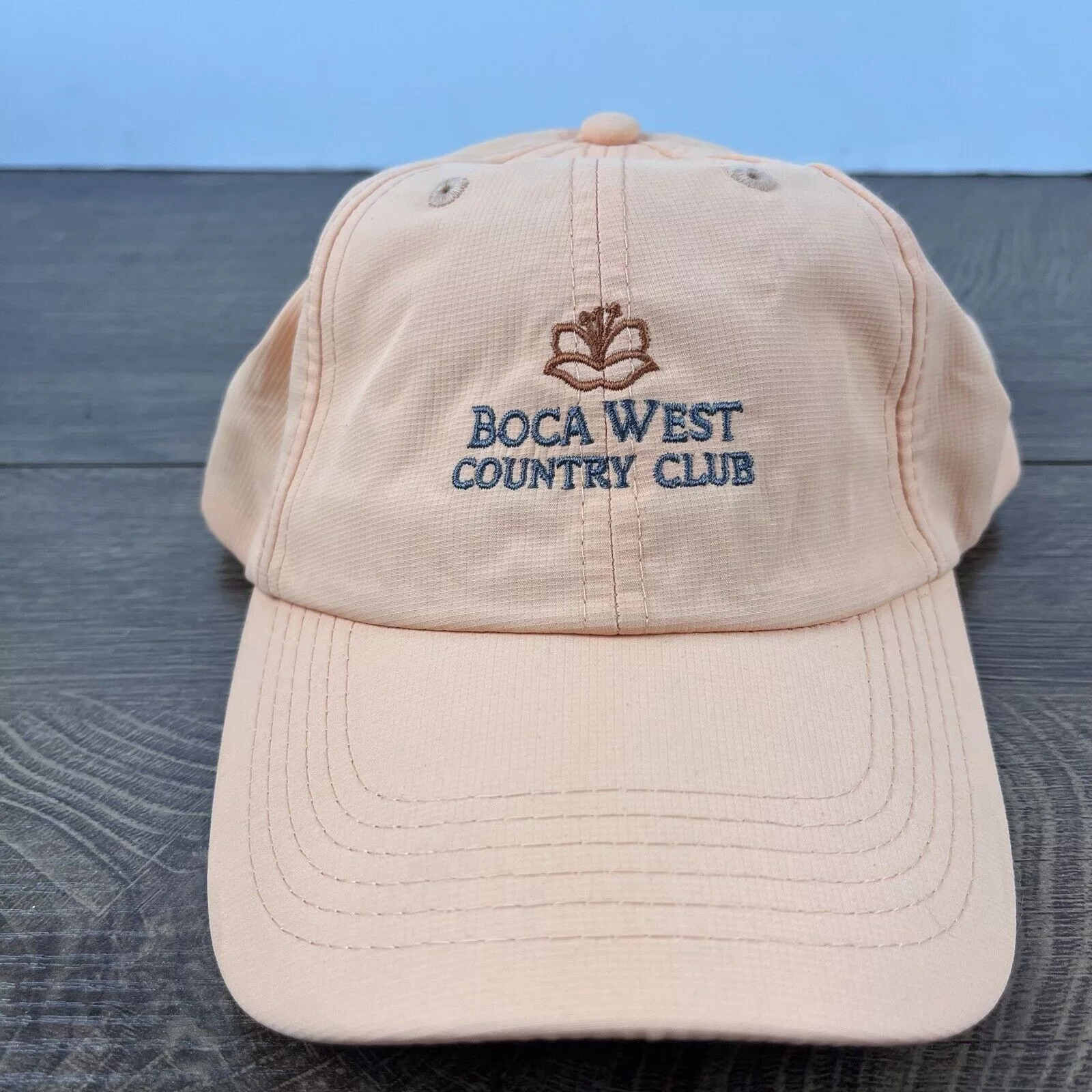 Other Hats Other Boca West Country Club Adjustable Hat Orange Adjustable Hat