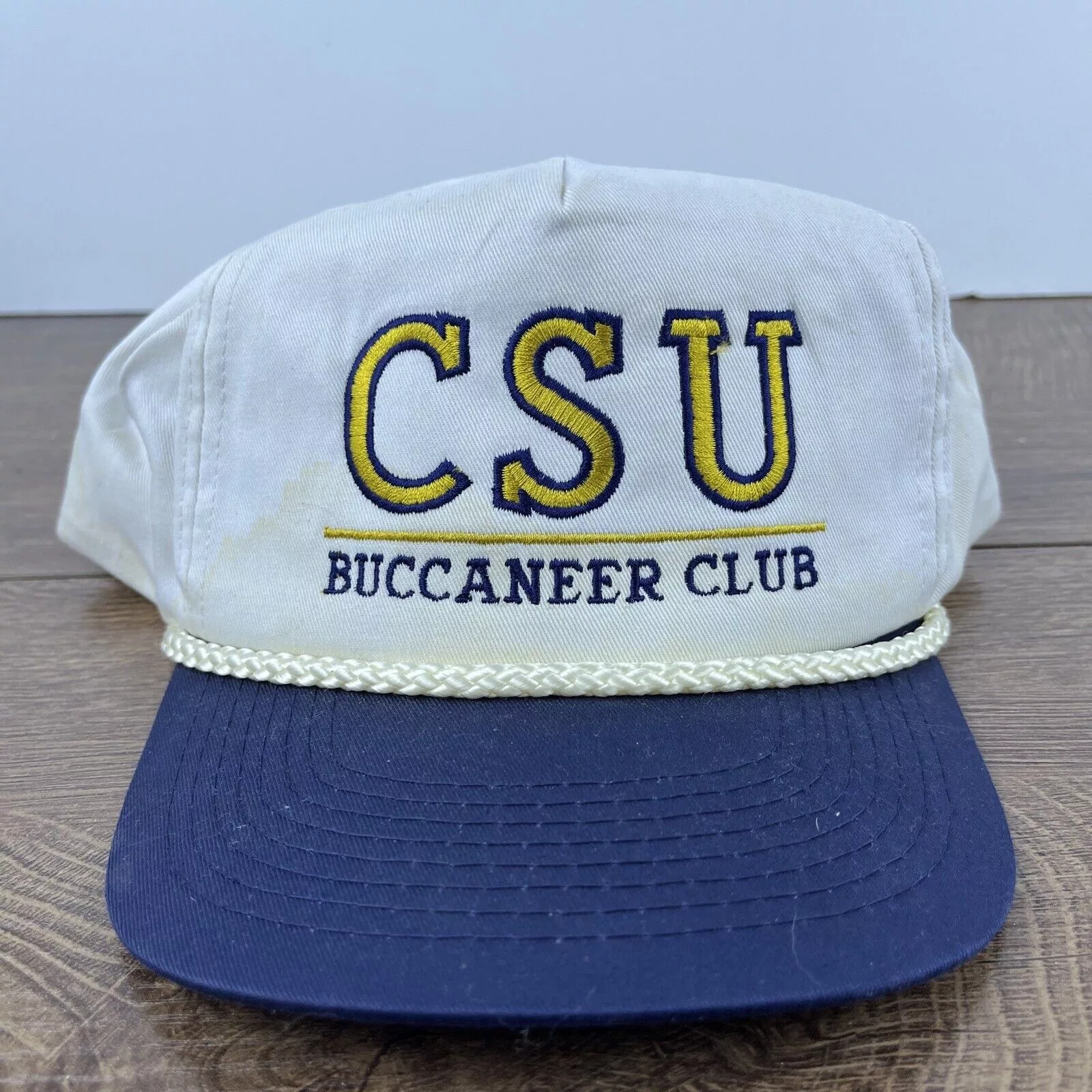 Other Hats Other CSU Buccaneer Club Hat CSU White Hat Adjustable Snapback Adu