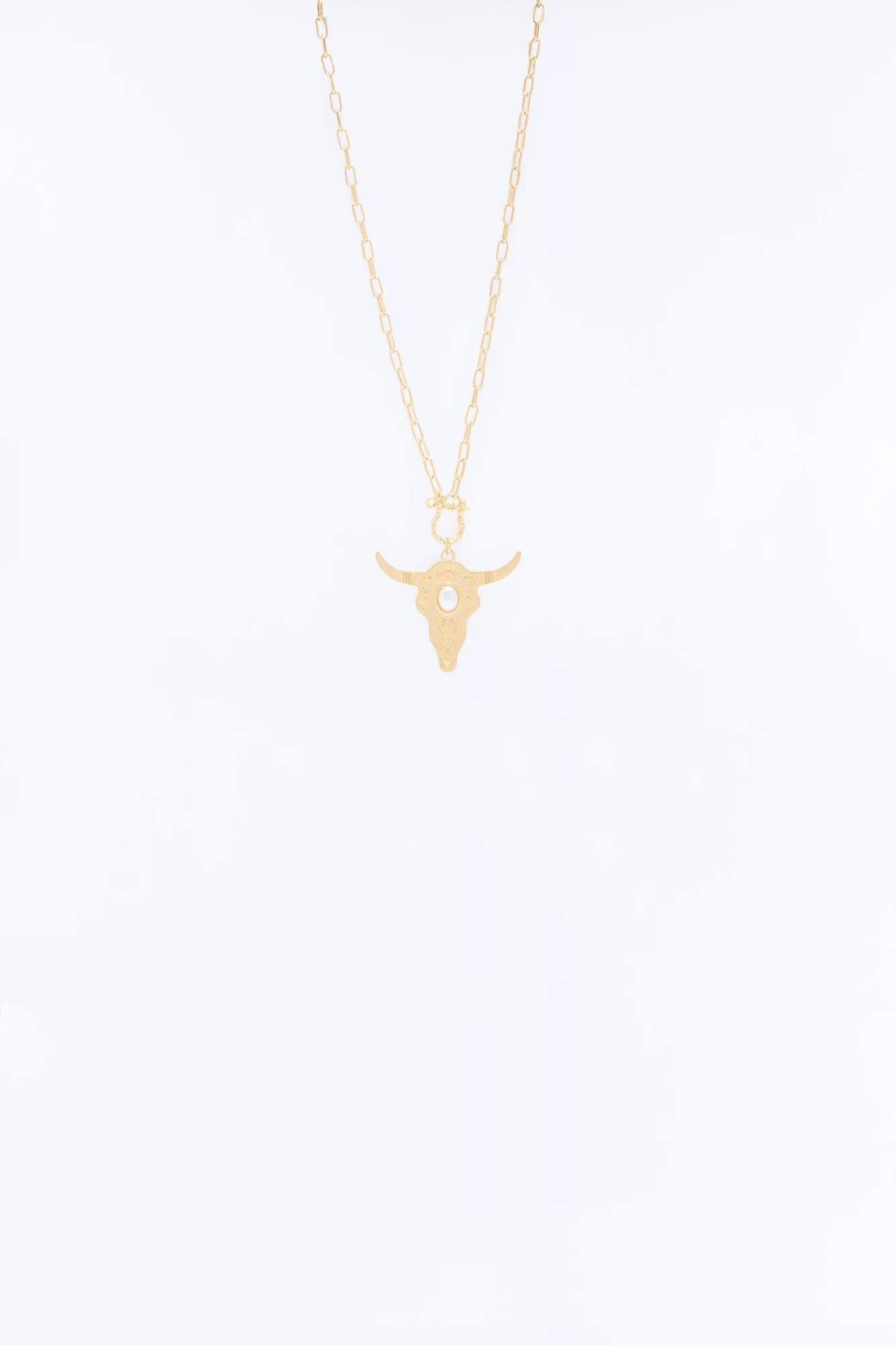 Power Bull Necklace - Gold