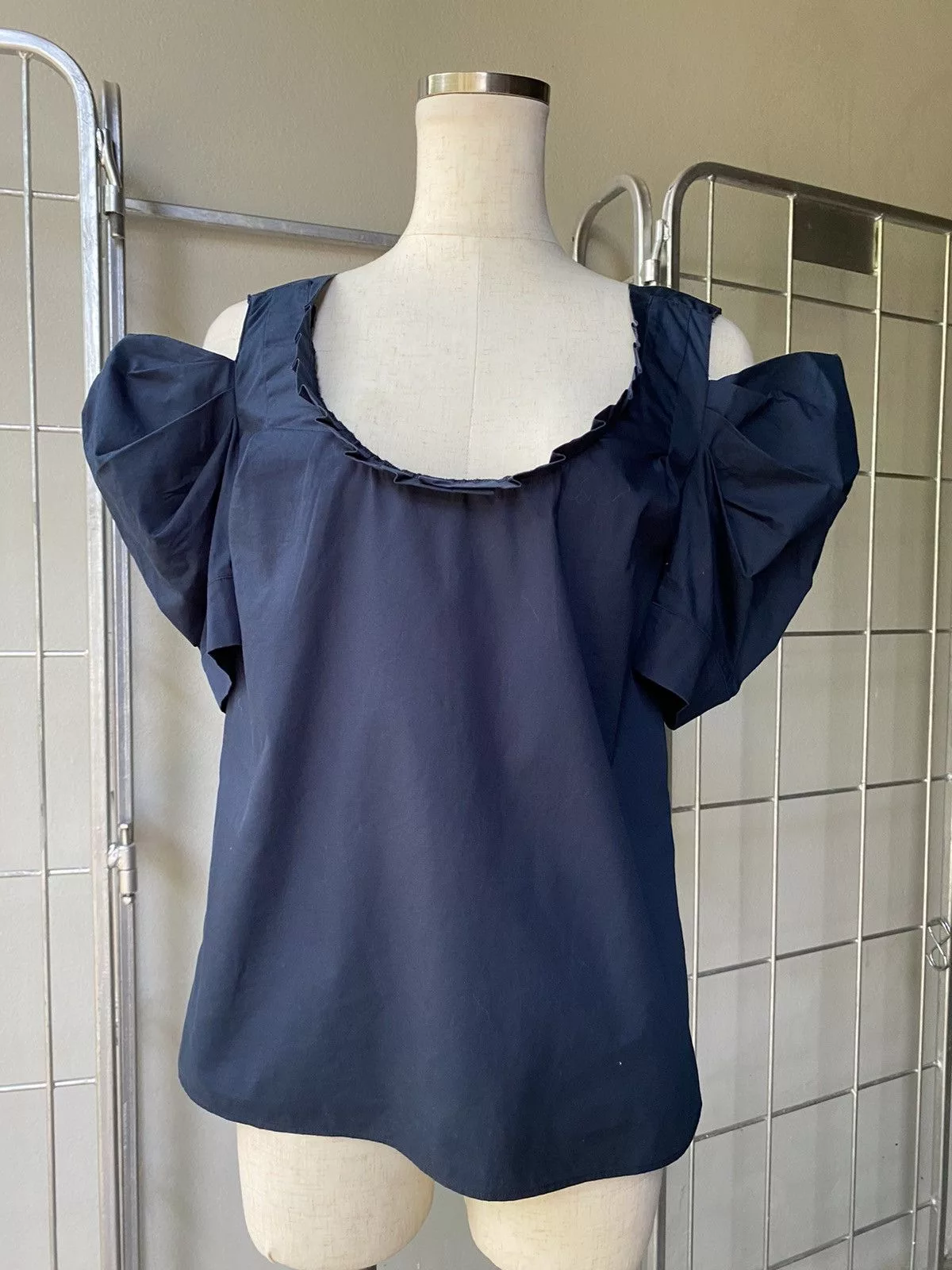 Miu Miu Blouses Miu miu navy blouse Blue