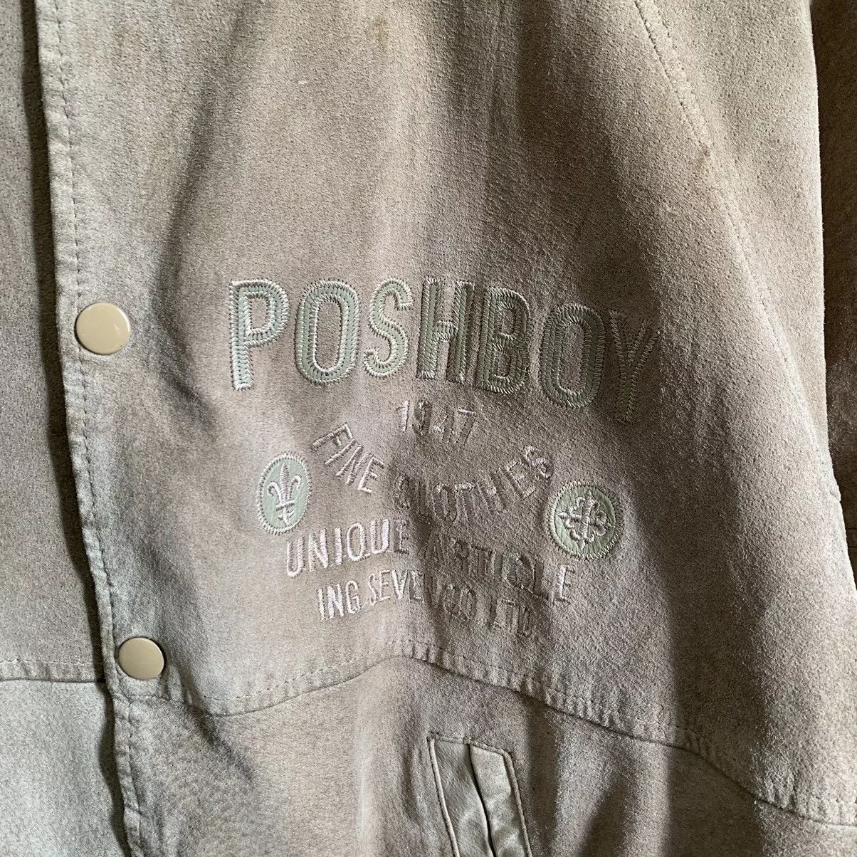 Other Leather Jackets Other Posh Boy Leather Varsity Jacket Multi Vintage