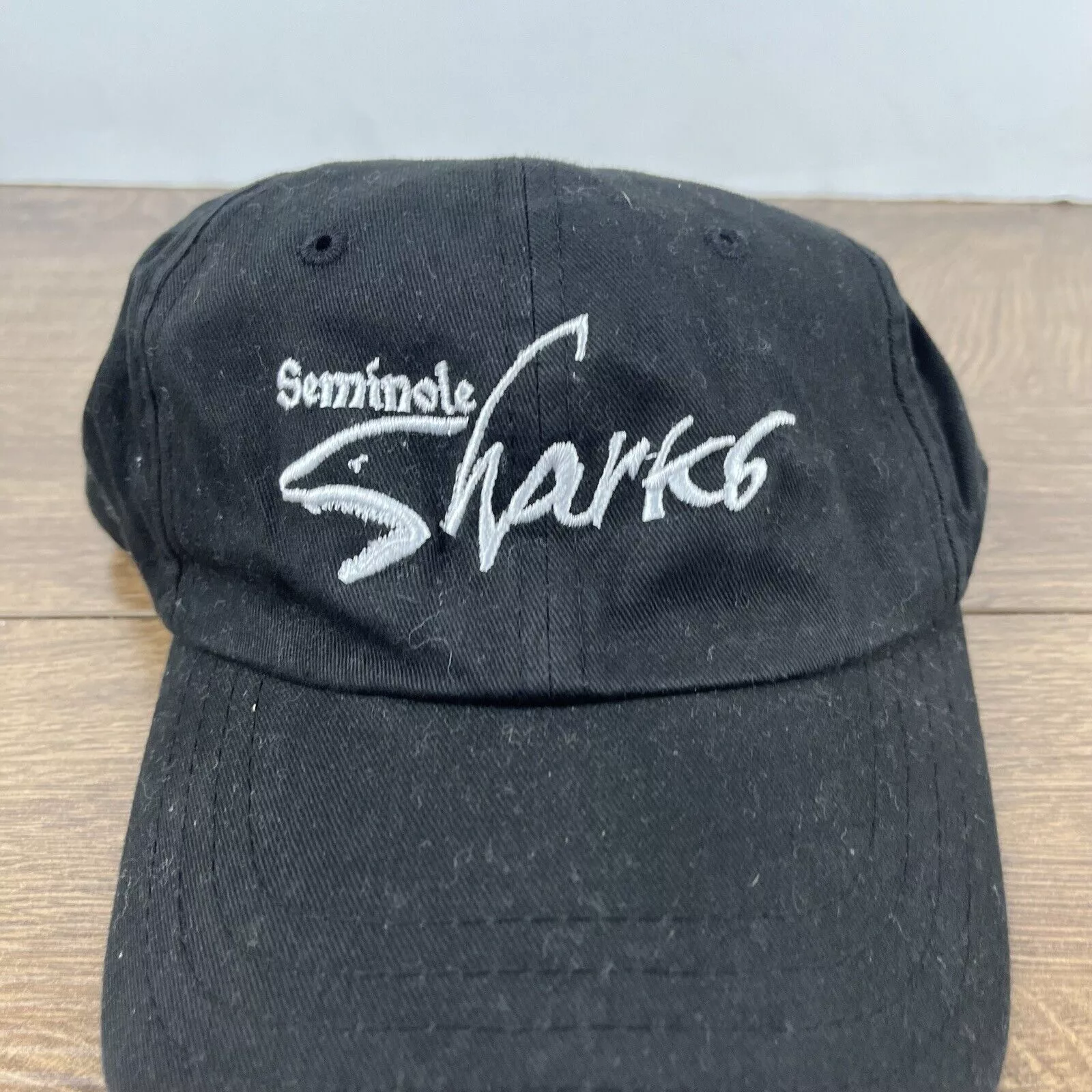 Other Hats Other Seminole Sharks Hat Seminole Black Adjustable Hat Black Adul