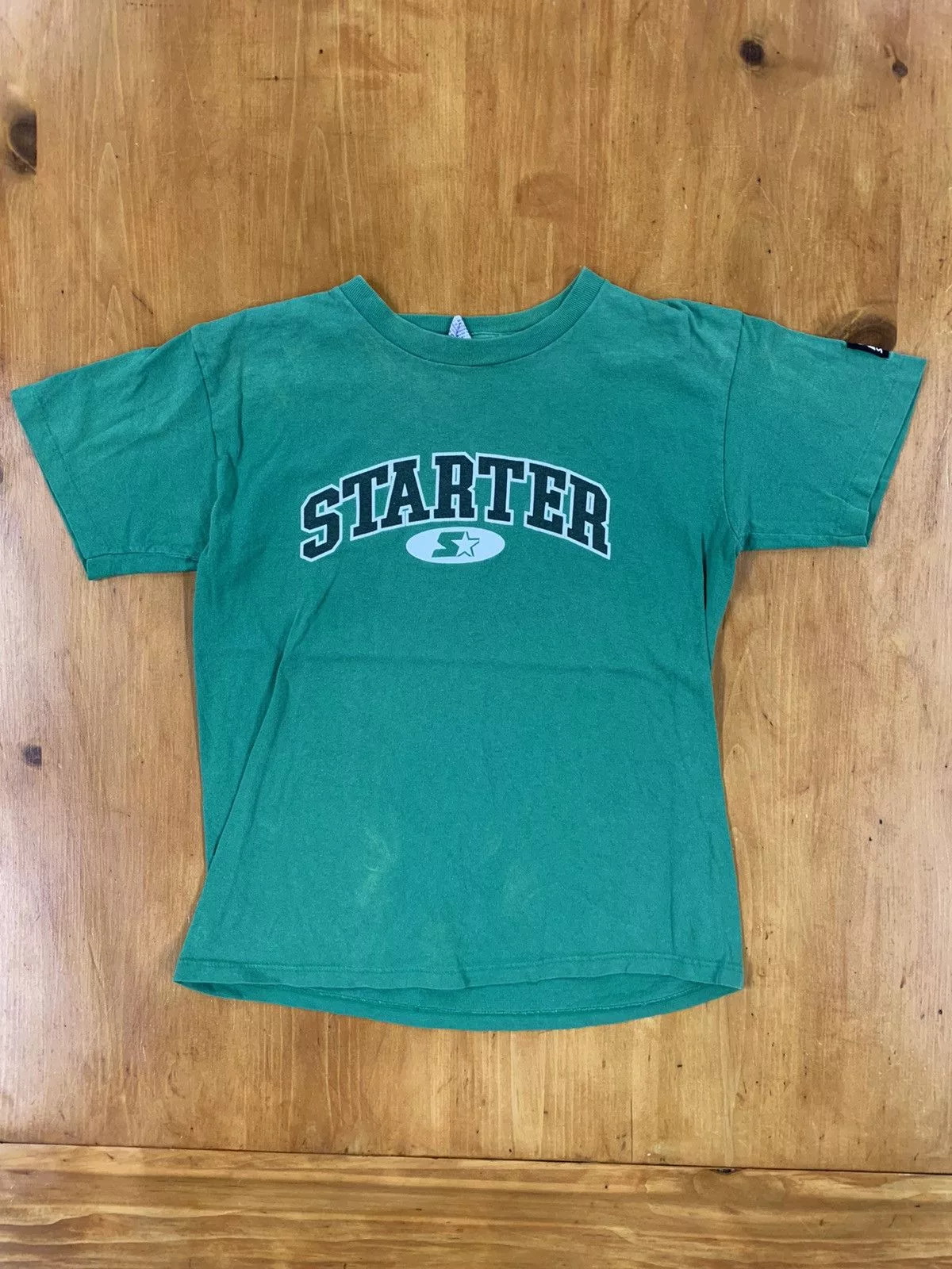 Starter Short Sleeve T Shirts Starter × Vintage Vintage 90s Starter Spellout Tee Green