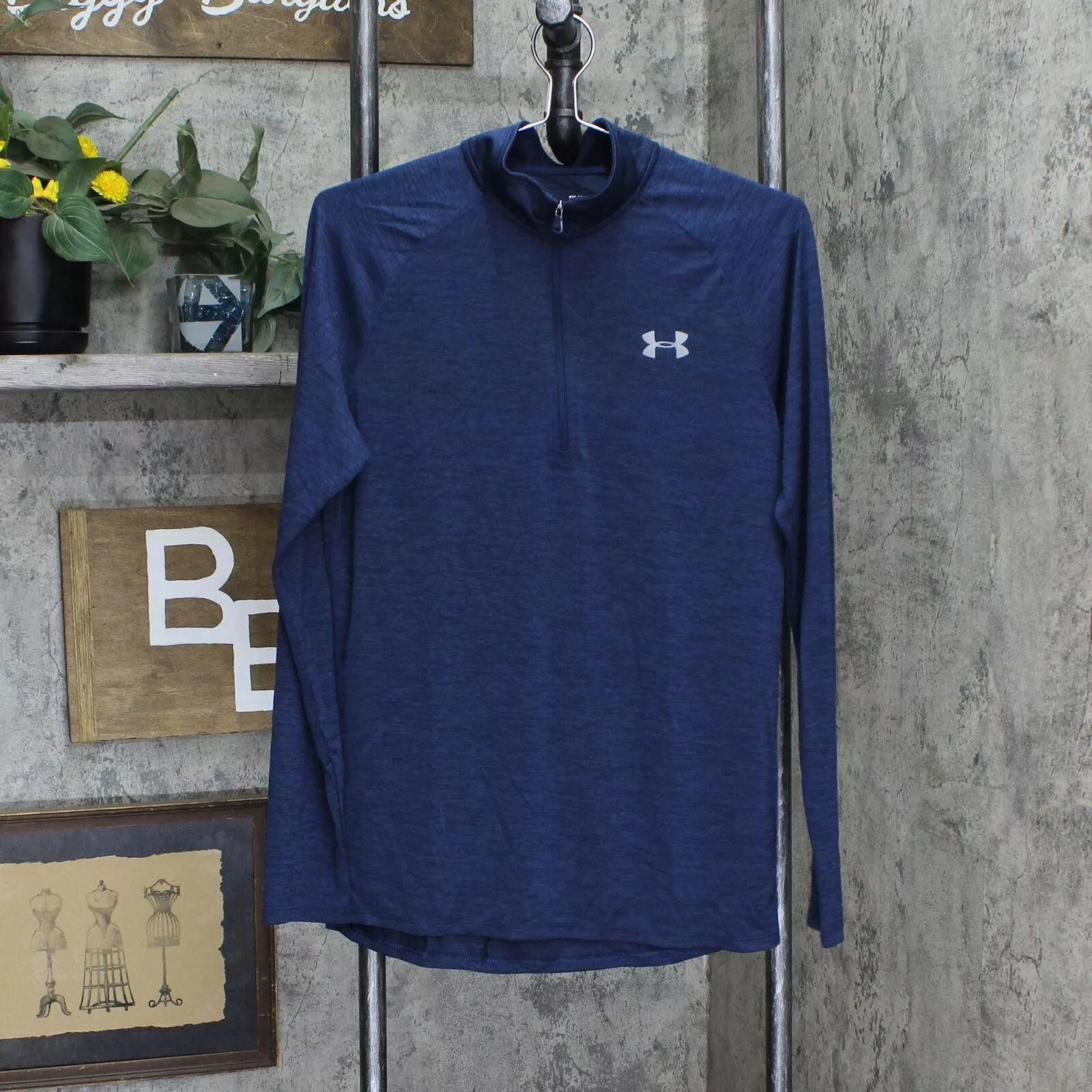 Under Armour Jerseys Under Armour Zip Pullover Shirt Top 1668f7a4beb924 Blue S