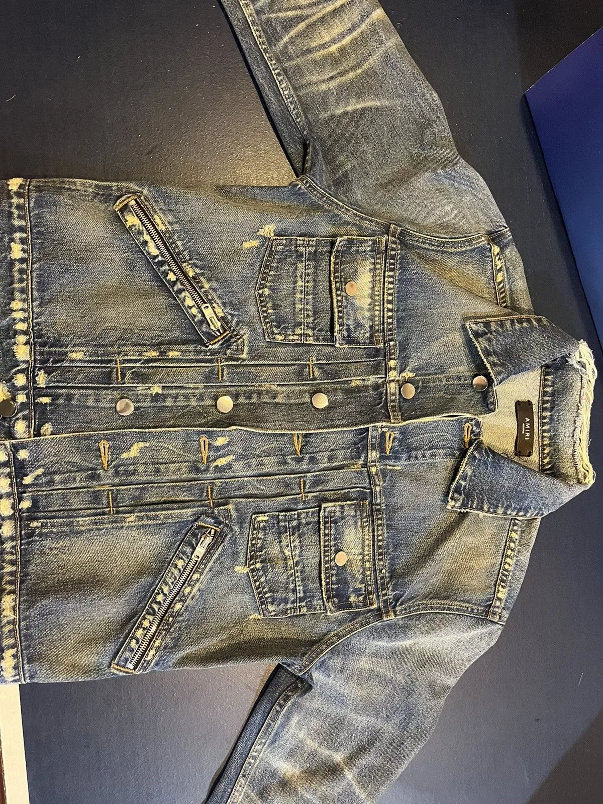 Amiri Denim Jackets Amiri Denim Wrangler jacket Blue