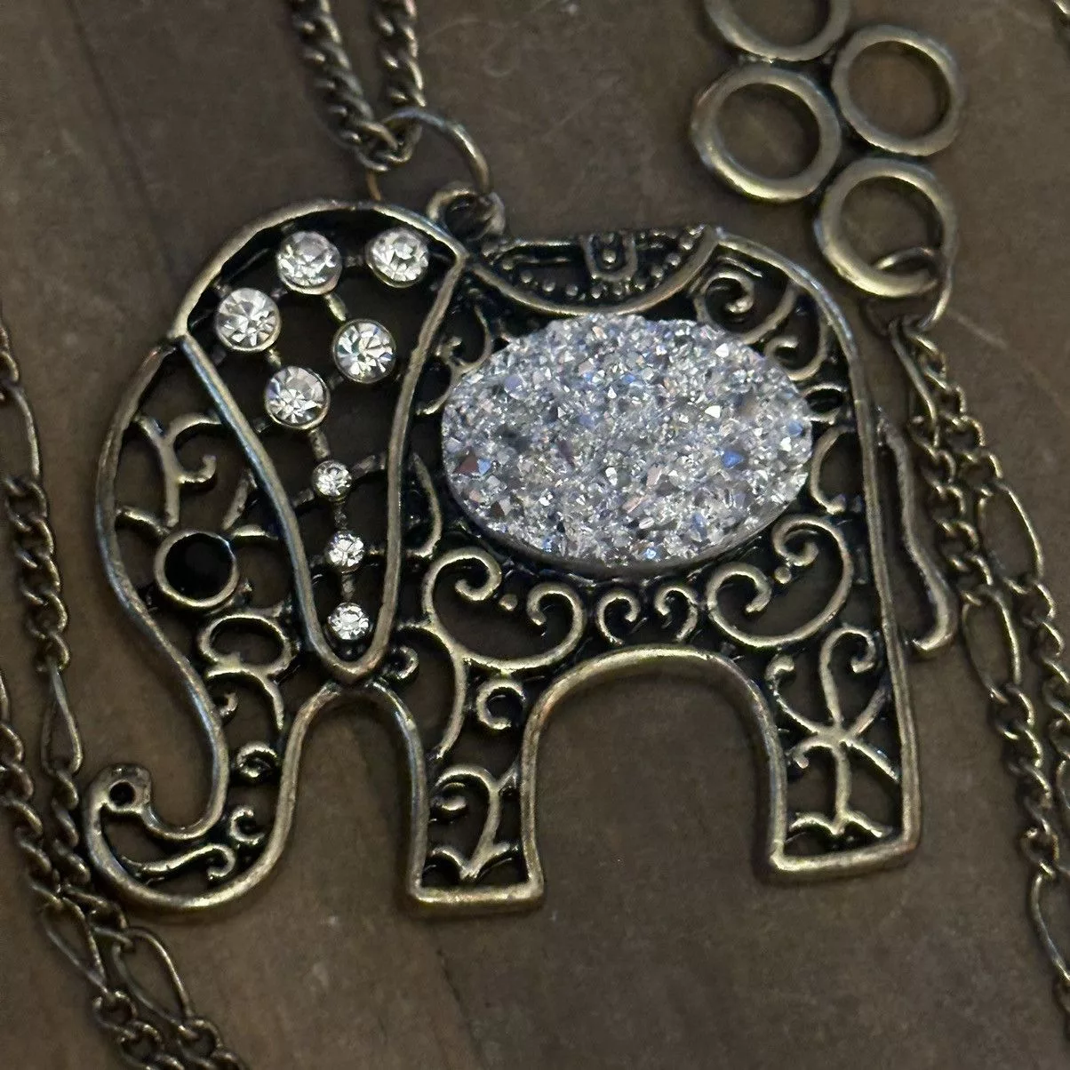 Other Necklaces Other Double layered elephant pendant necklace Brown