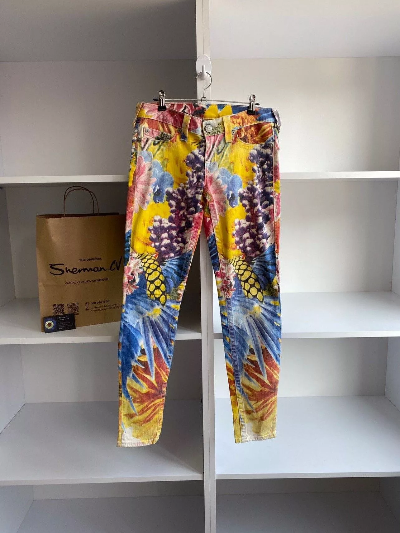 True Religion Pants True Religion × Vintage True Religion Women's Casey Fruit/floral Print Skinny Jeans Multi