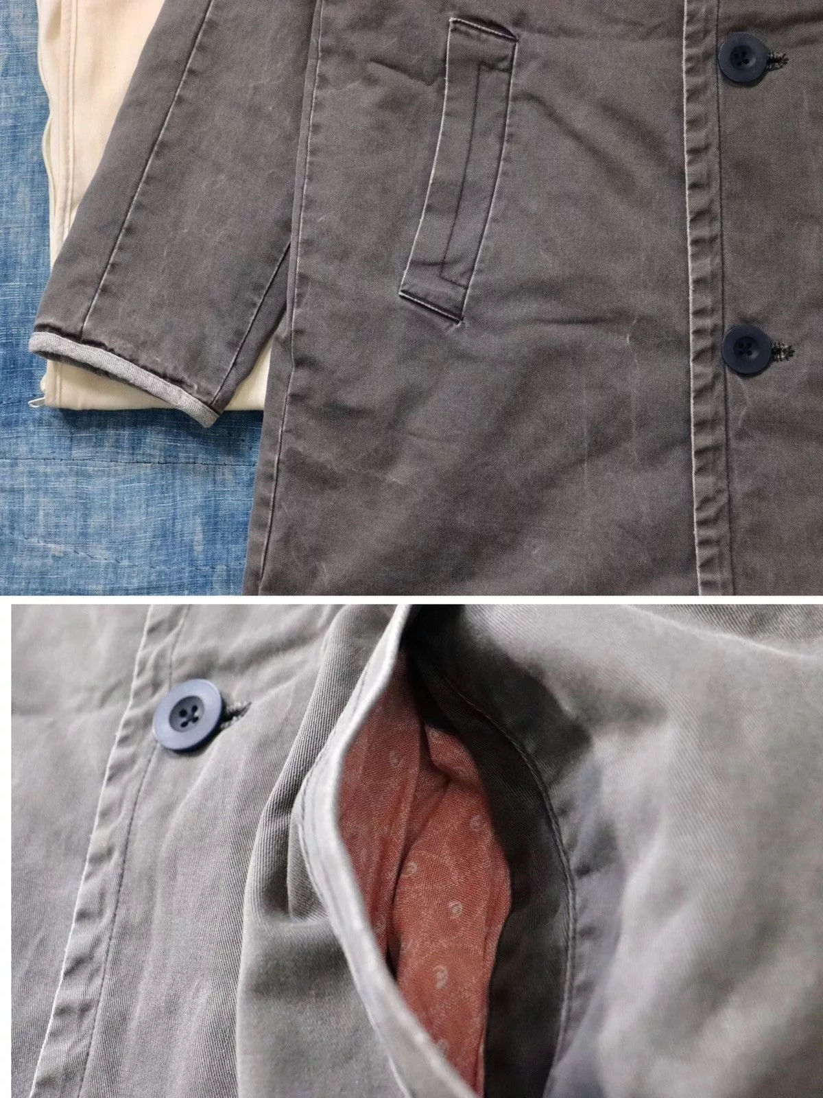 Visvim Light Jackets Visvim 14ss Mies Coat Dmgd Gray