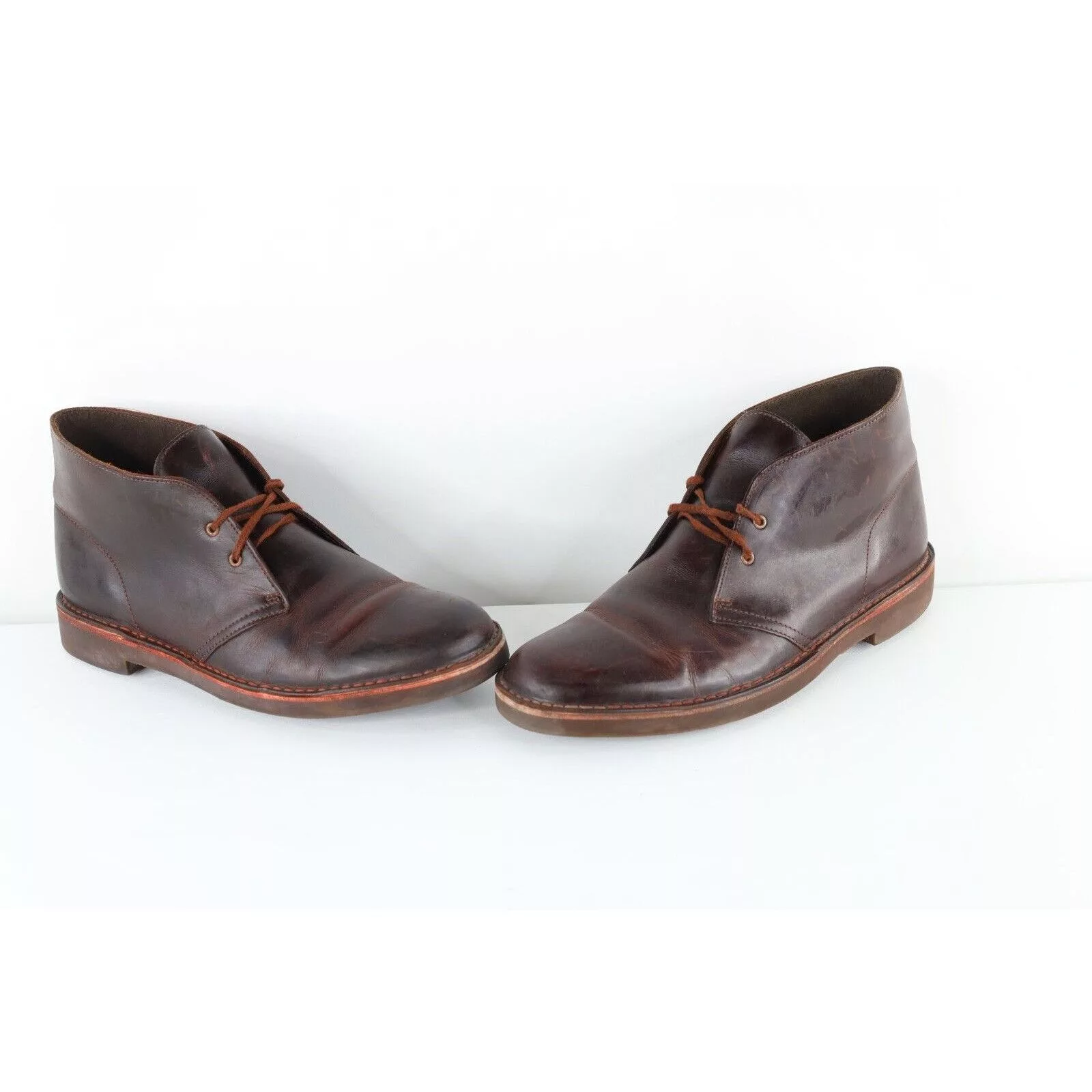 Clarks Boots Clarks × Vintage Vintage Clarks Distressed Leather Ankle Chukkas Boots Multi
