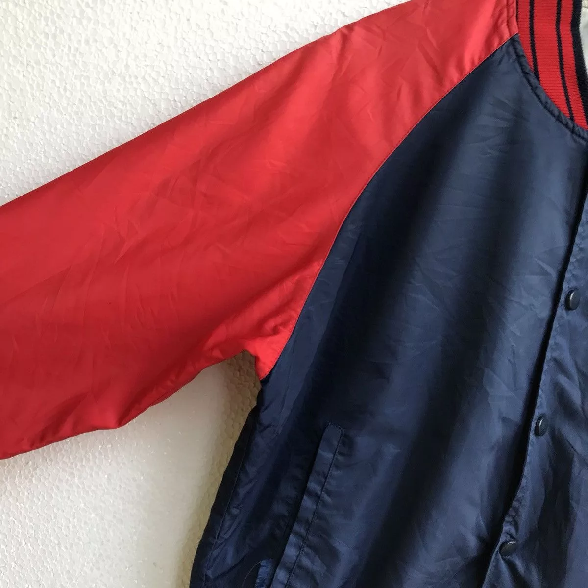 Descente Light Jackets Descente Varsity Jacket Blue Vintage