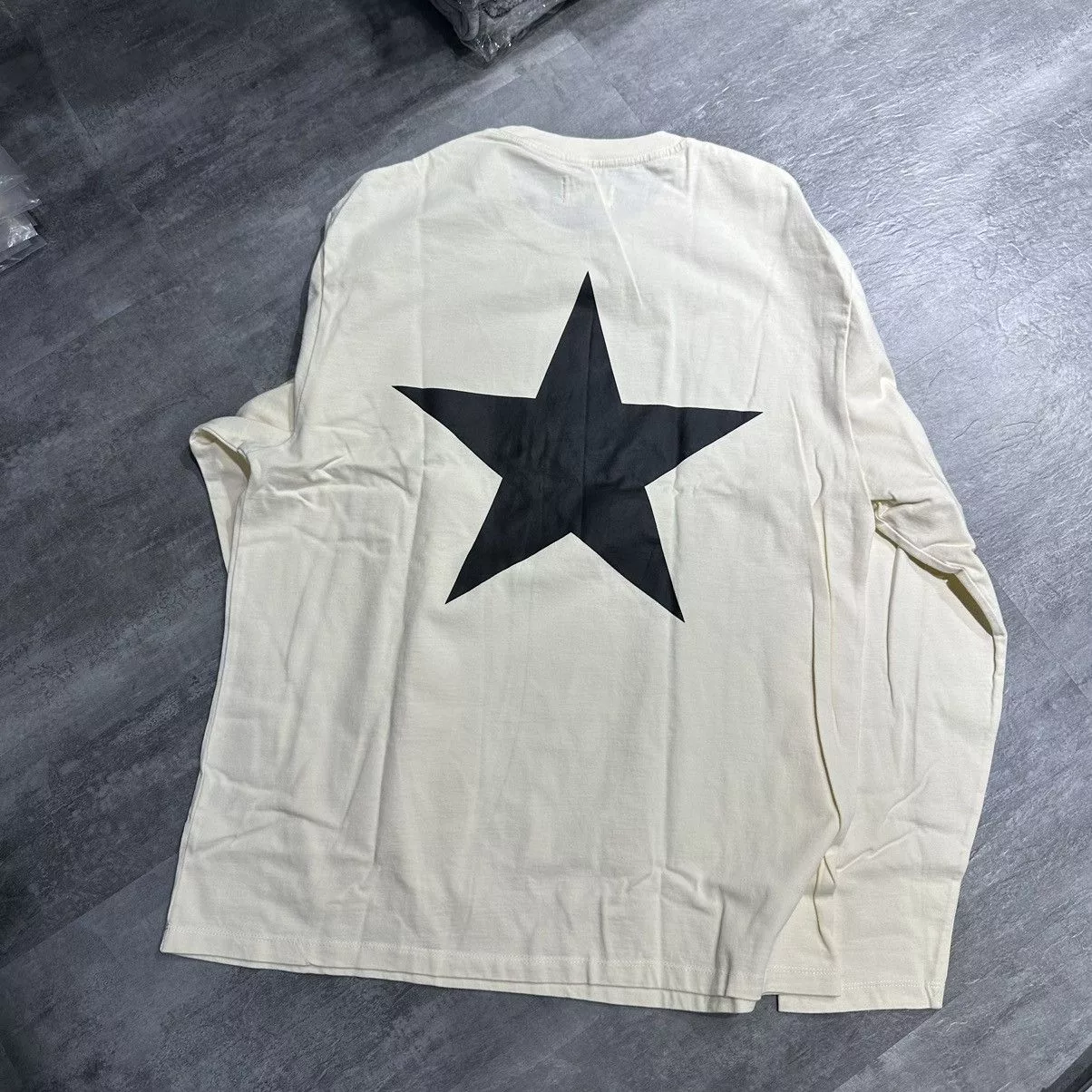 Complex Long Sleeve T Shirts Essentials-F.O.G ComplexCon Exclusive LS Tee - Cream White