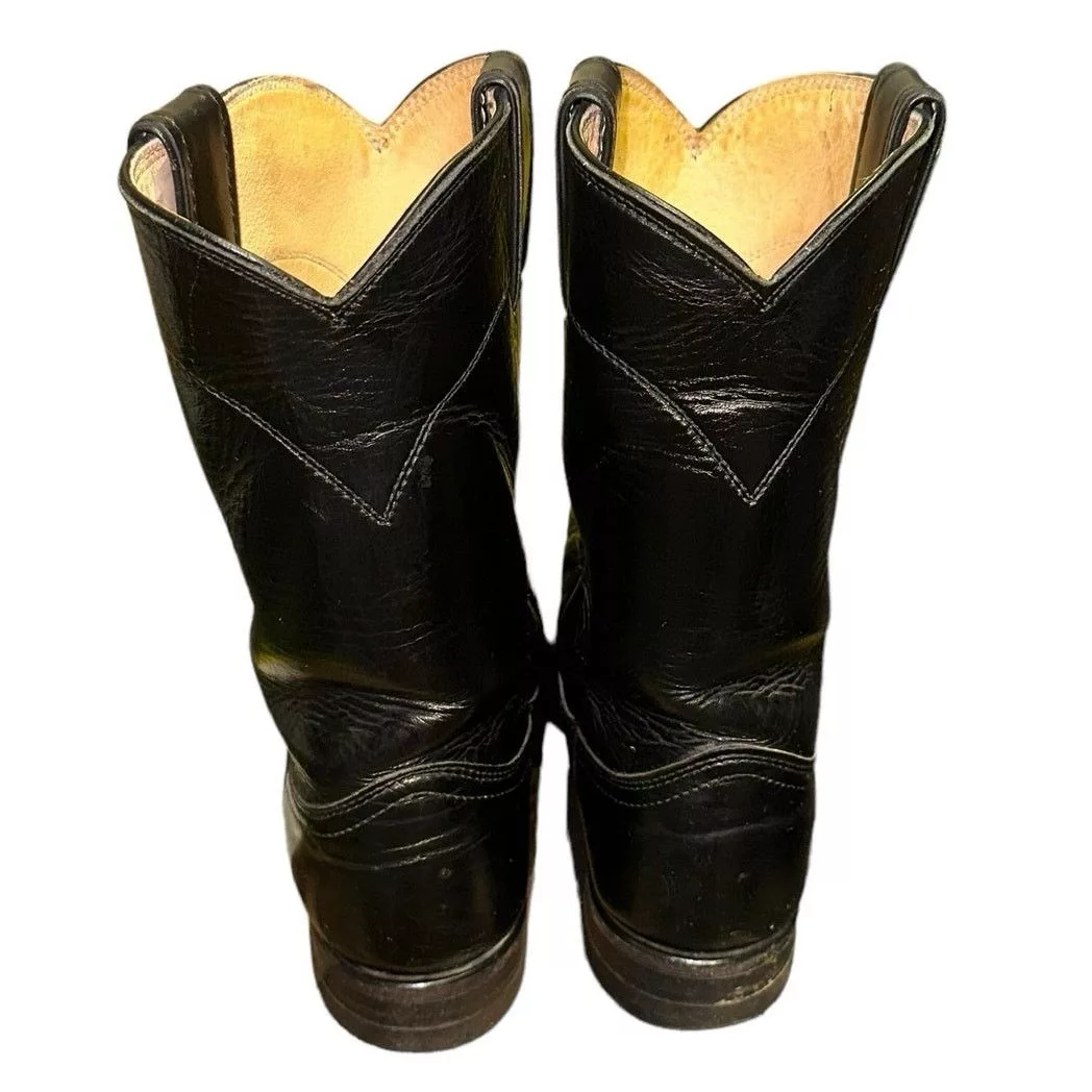 Justin Boots Justin Black Classic Roper Boots