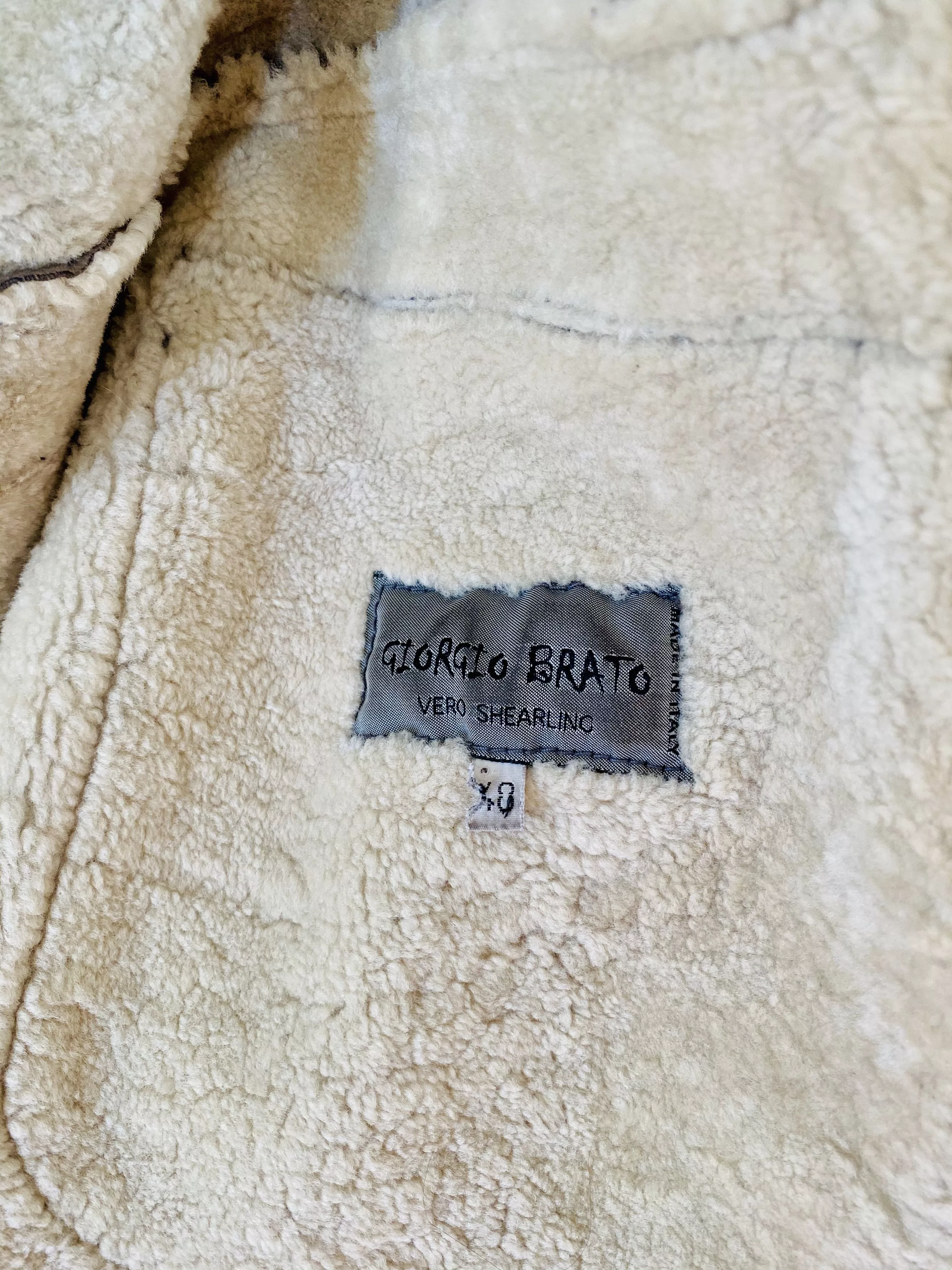 Giorgio Brato Heavy Coats GIORGIO BRATO Solf Leather Coat Beige