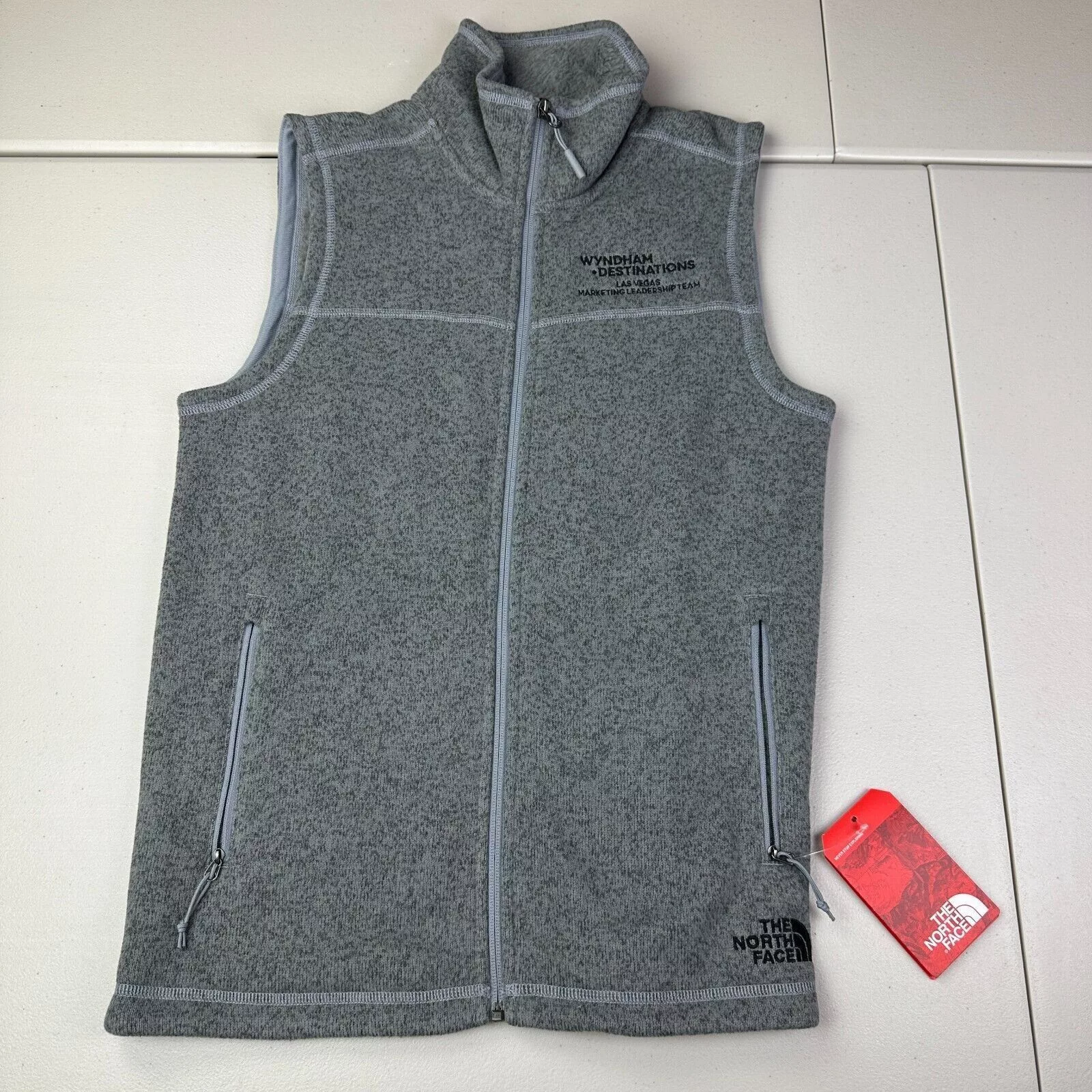 The North Face Vests The North Face Sweater Fleece Vest M Gray Full-Zip w/Logo
