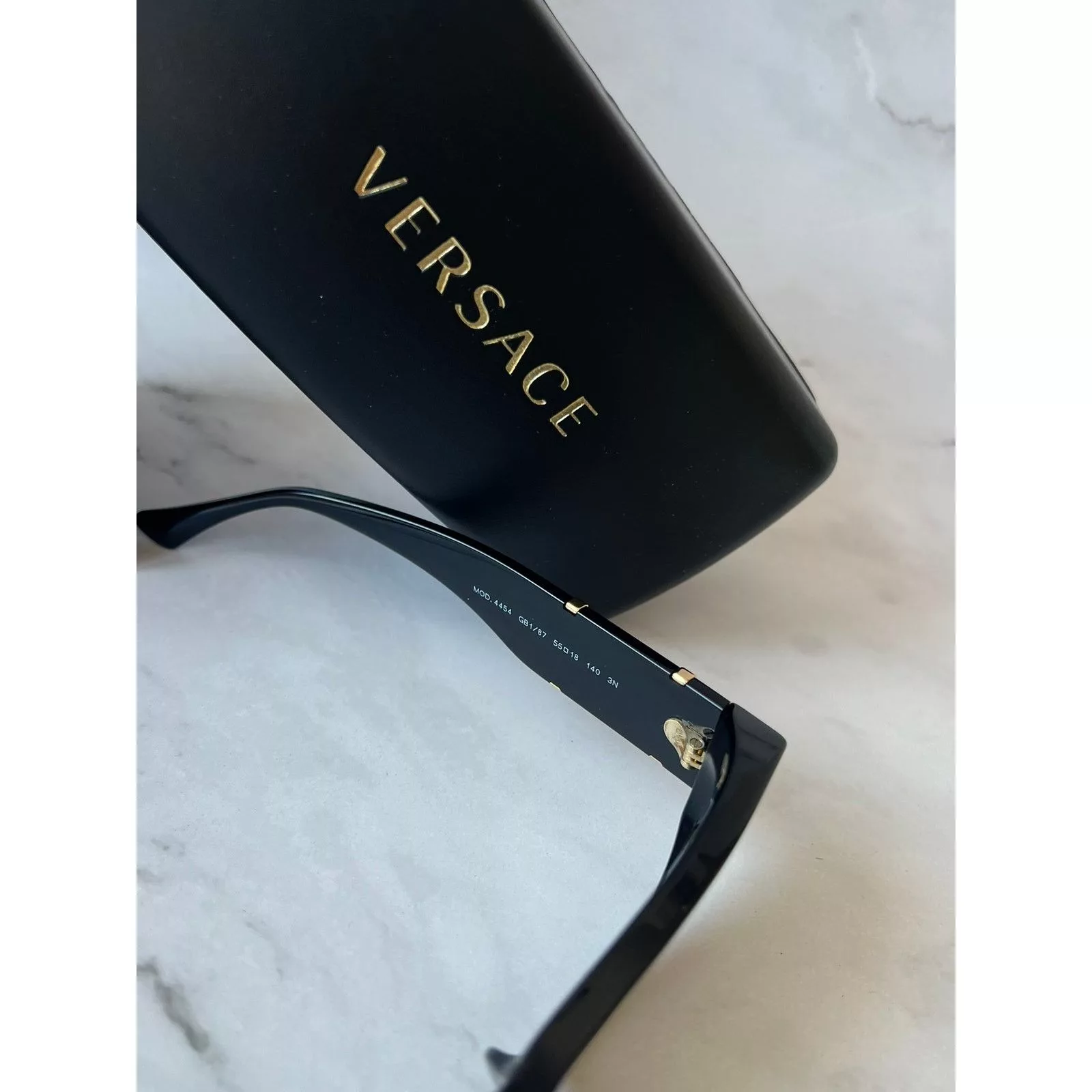 Versace Sunglasses Versace VE4454 Cat Eye Sunglasses in Black