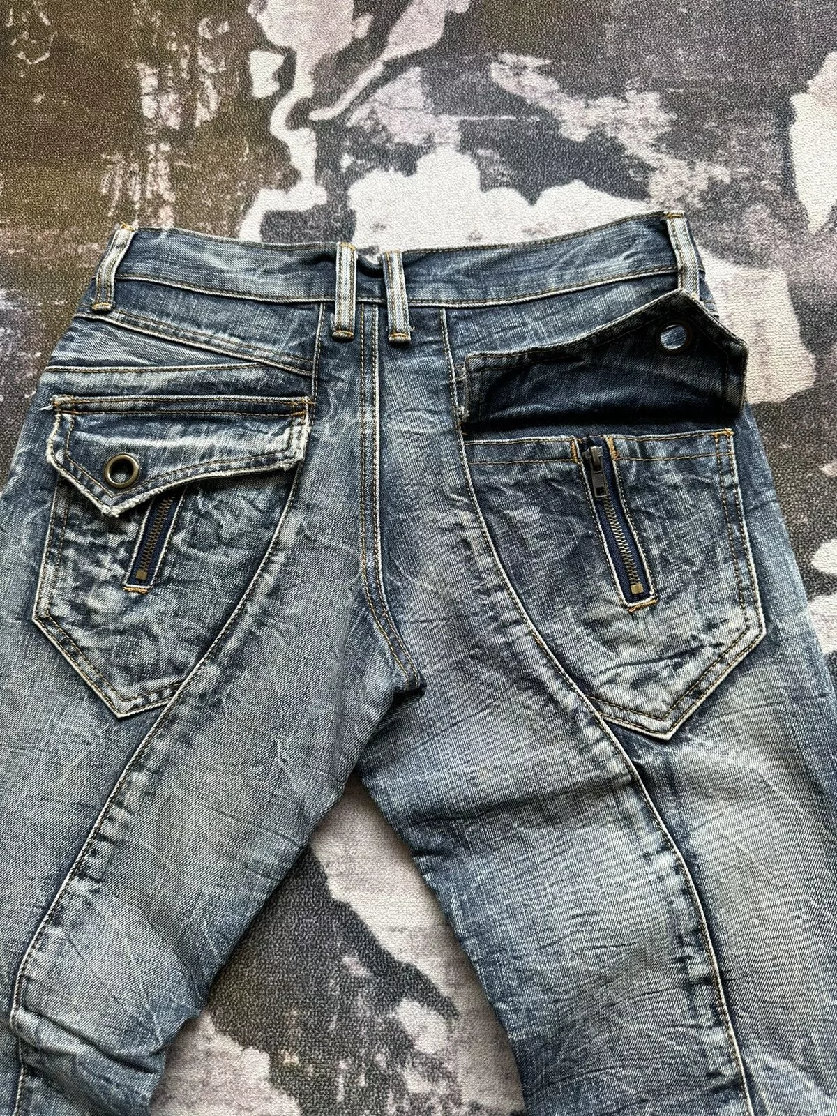 semanticdesign Denim Early 00’s Semanticdesign mudmax paneled jeans Multi Avant-Garde