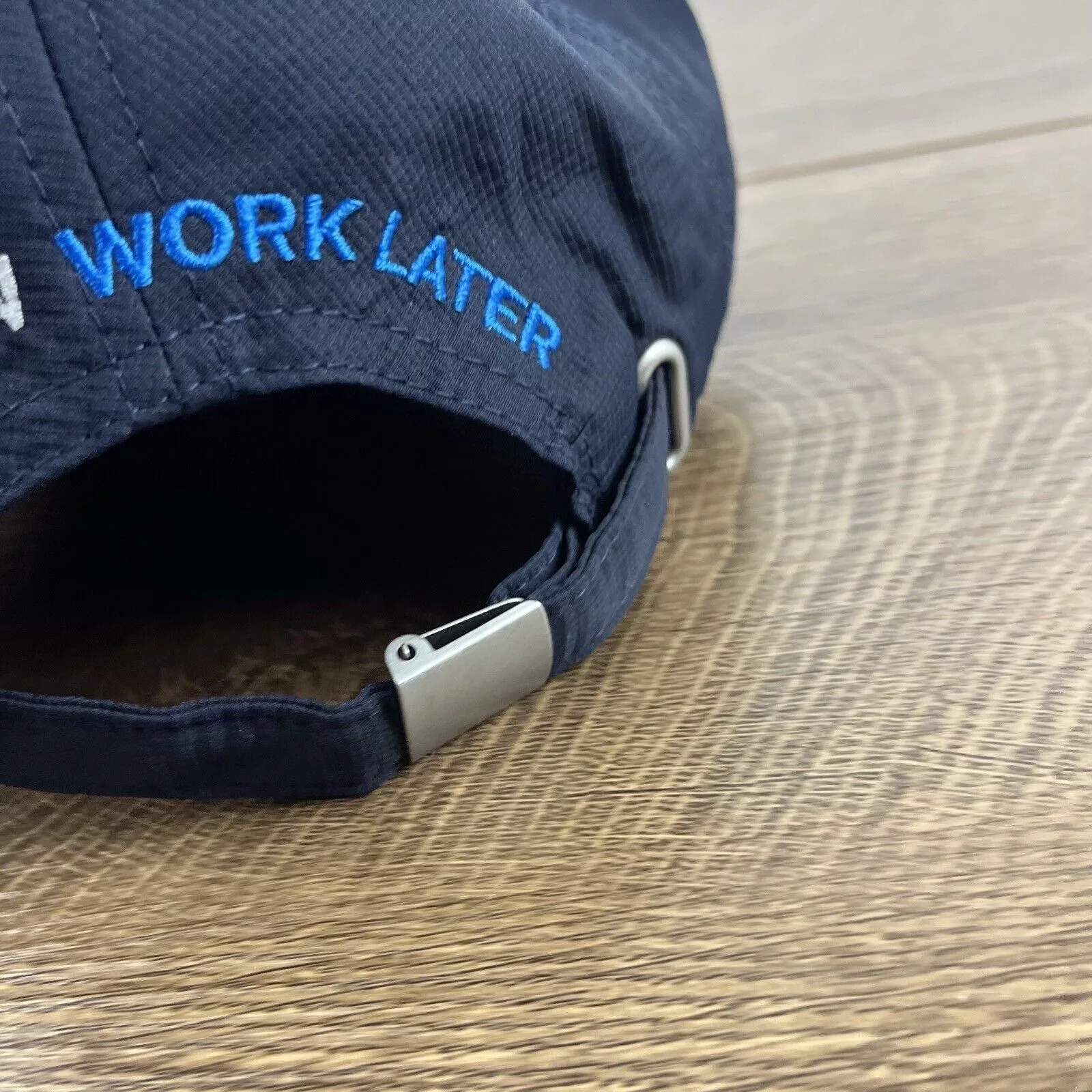 Other Hats Other Golf Now Hat Golf Now Work Later Hat Blue Cap Adjustable Blu