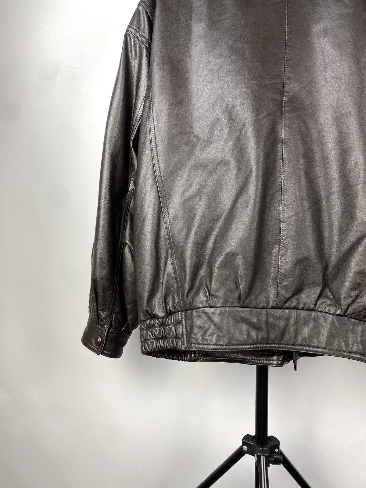 Vintage Leather Jackets Vintage Leather Jacket Genuine Leahter bomber Moto Oldmoney Brown Avant-Garde