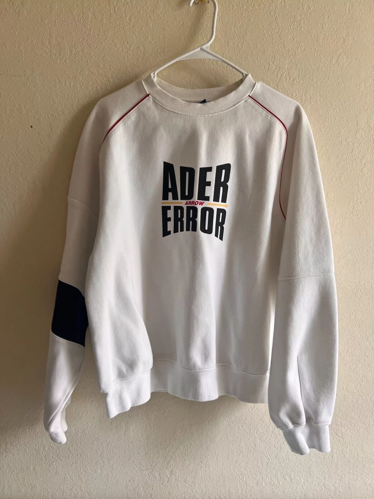 Ader Error Sweatshirts Hoodies ADER error Arrow Form Logo Sweatshirt White S