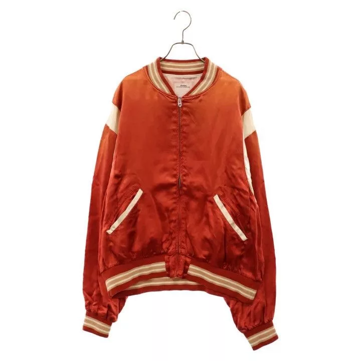 Visvim Light Jackets VISVIM 23SS DOUGLAS STADIUM JKT satin varsity souvenir Red