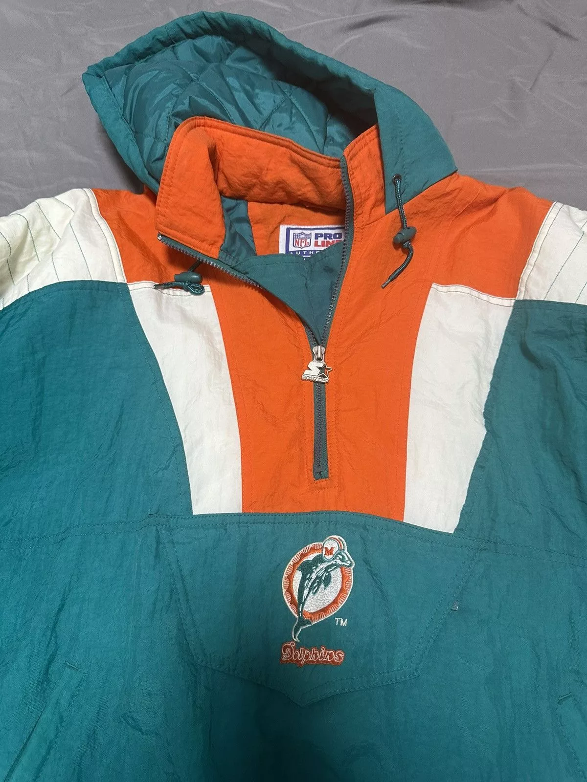 Starter Jerseys Starter × Vintage Vintage 90’s Miami Dolphins Jumper Blue