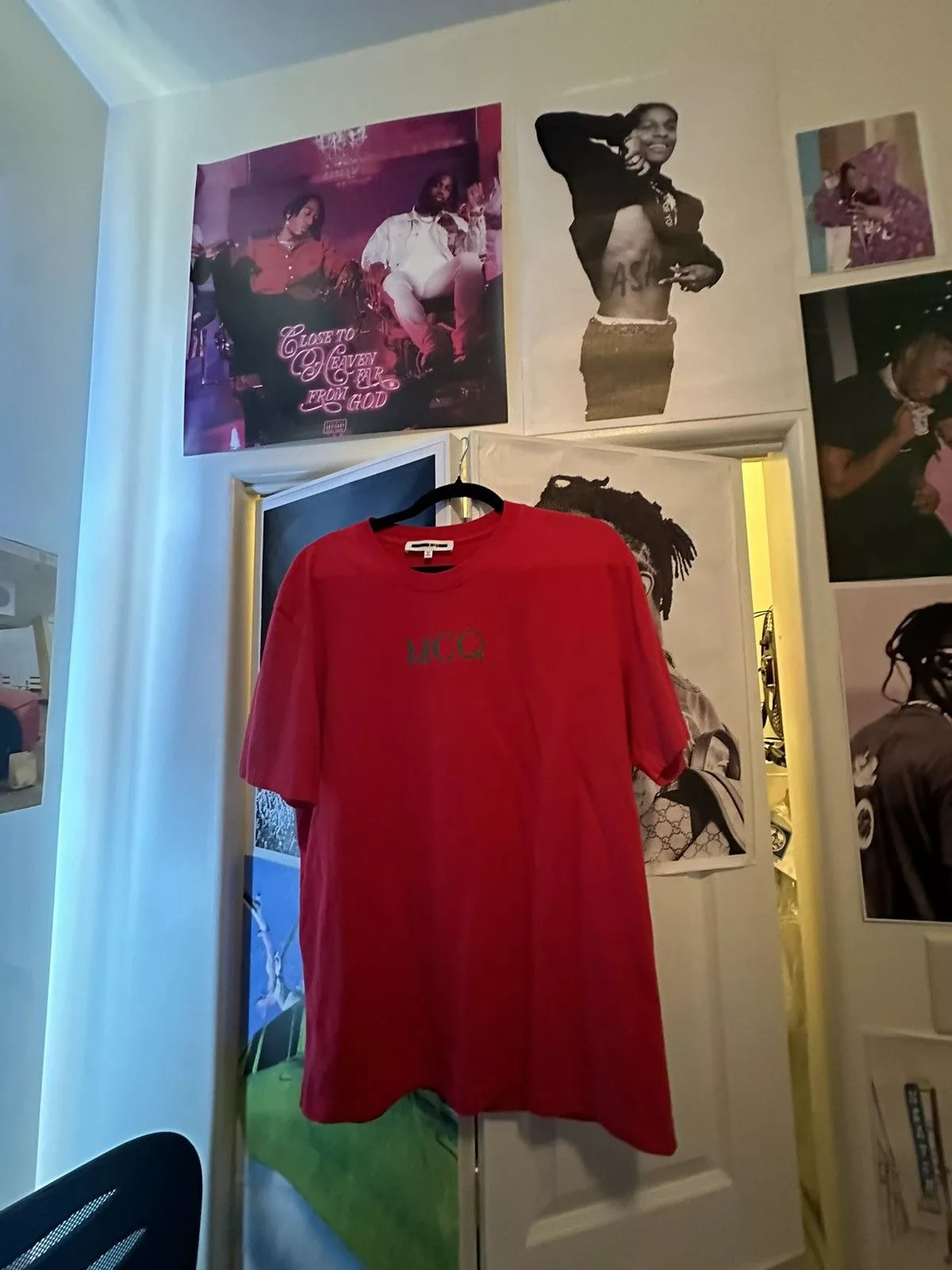 Alexander McQueen Short Sleeve T Shirts Alexander McQueen × MCQ MCQ Jersey Tee Red