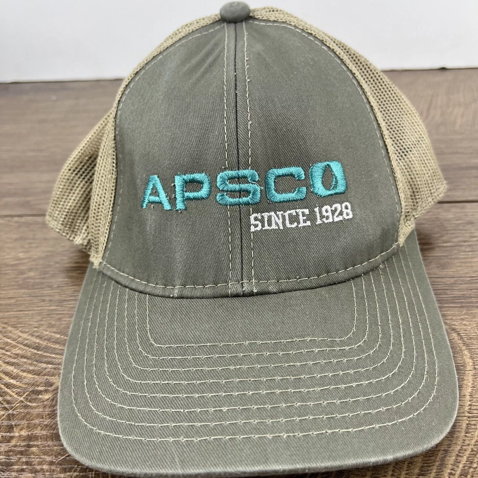 Other Hats Other Apsco Hat Apsco 1928 Hat Gray Hat Adjustable Gray Adult Size