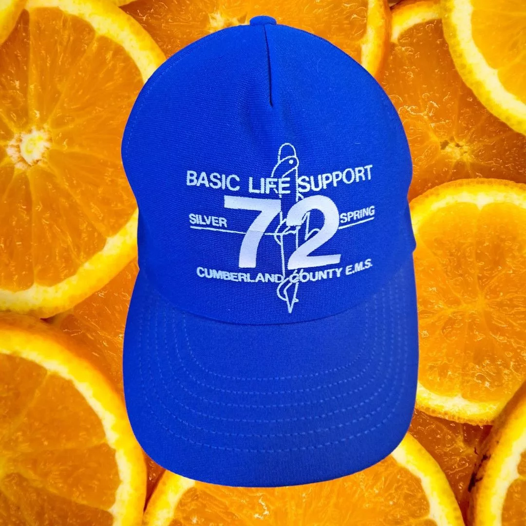 Other Hats Other SKM Basic Life Support EMS 72 Cumberland County Baseball Hat Blue