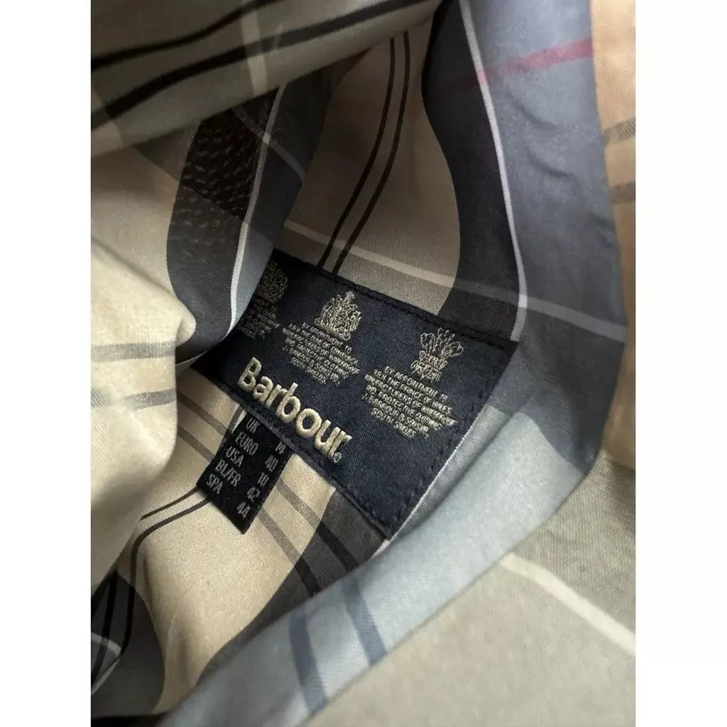Barbour Coats Barbour Reverseable Full pattern coat Beige Size 42 fit L/XL