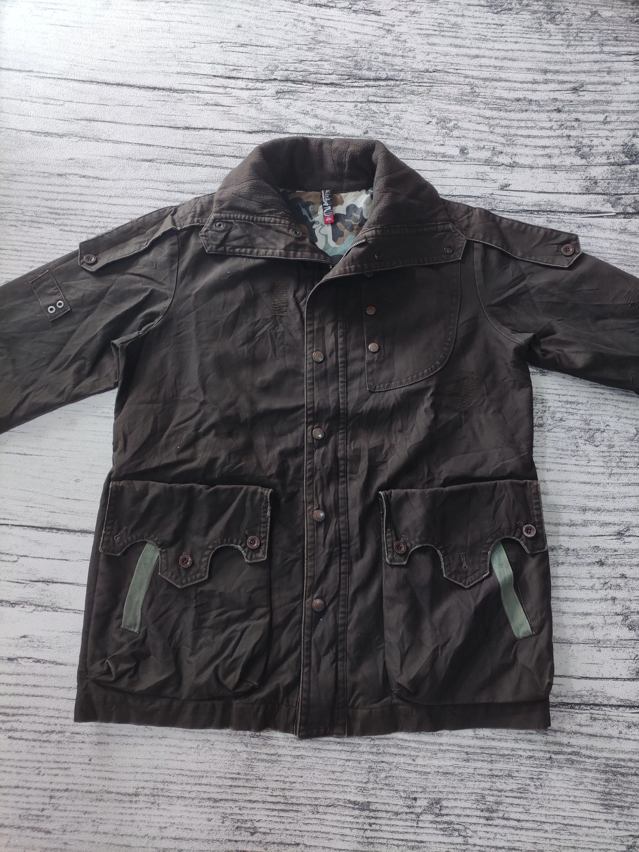 Quiksilver Parkas QUIKSILVER DARK BROWN CANVAS JACKET