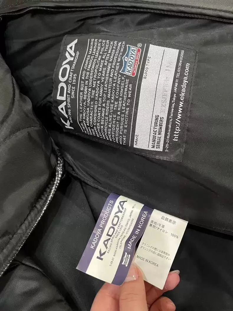 Kadoya Leather Jackets kadoyaXiela leather clothes Black