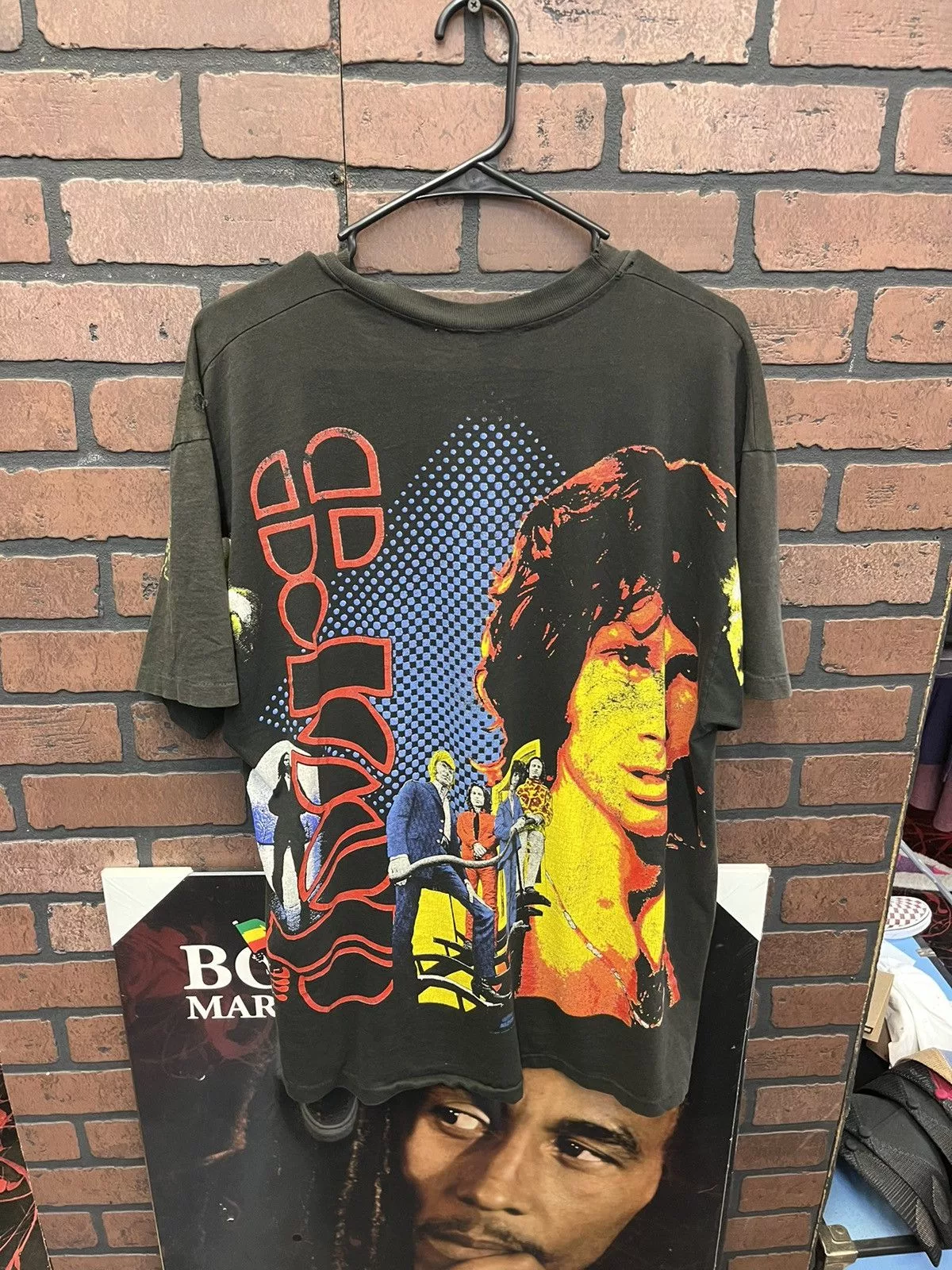 Vintage Short Sleeve T Shirts Vintage The Doors Tee Black