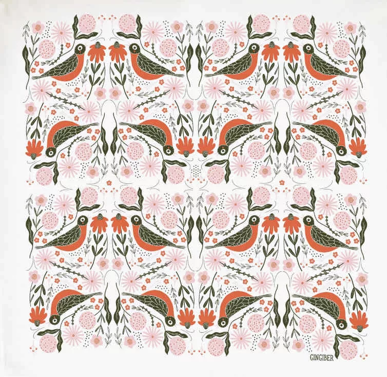 Robin Tea Towel