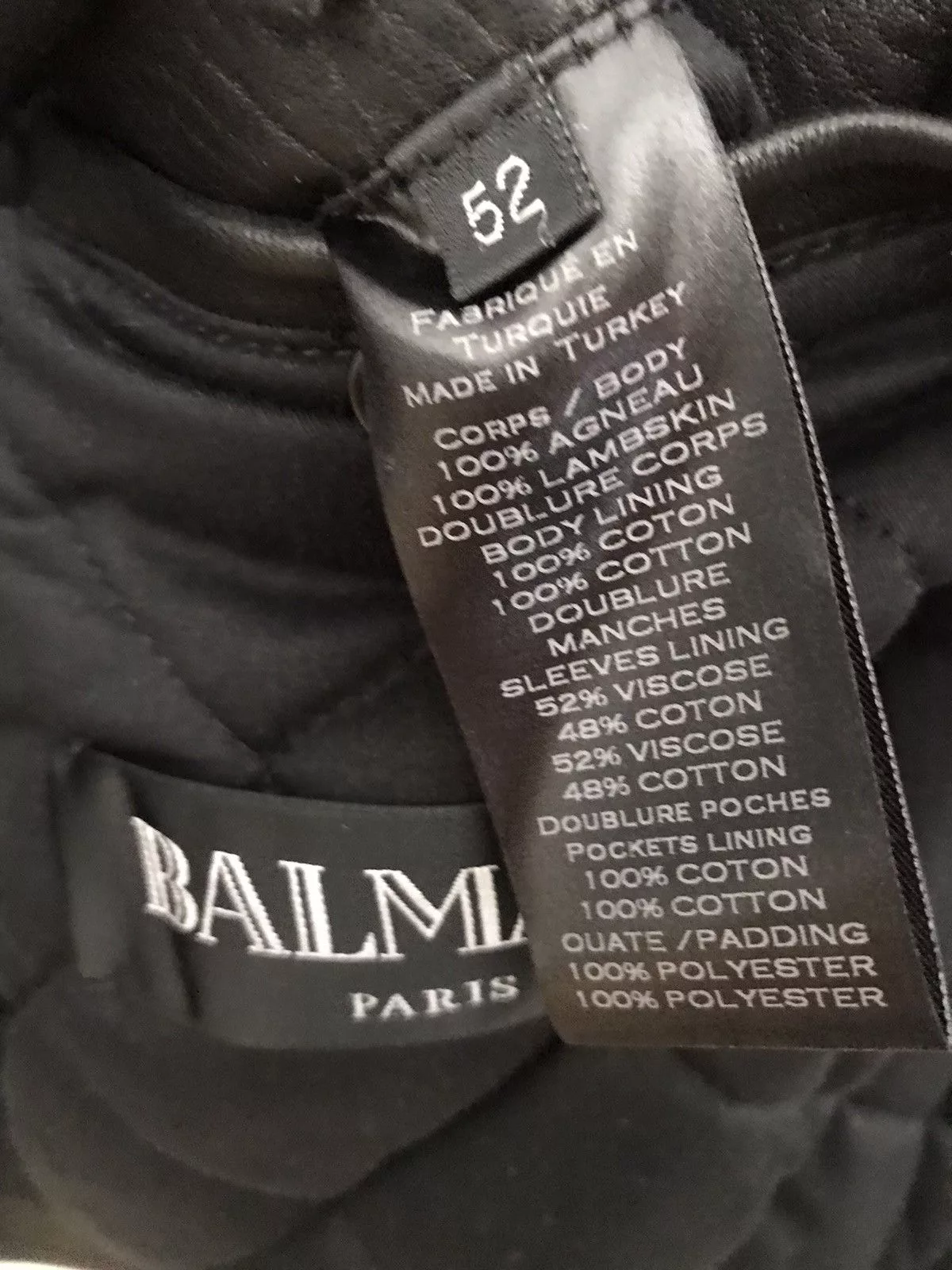 Balmain Leather Jackets Balmain iconic biker leather jacket Black