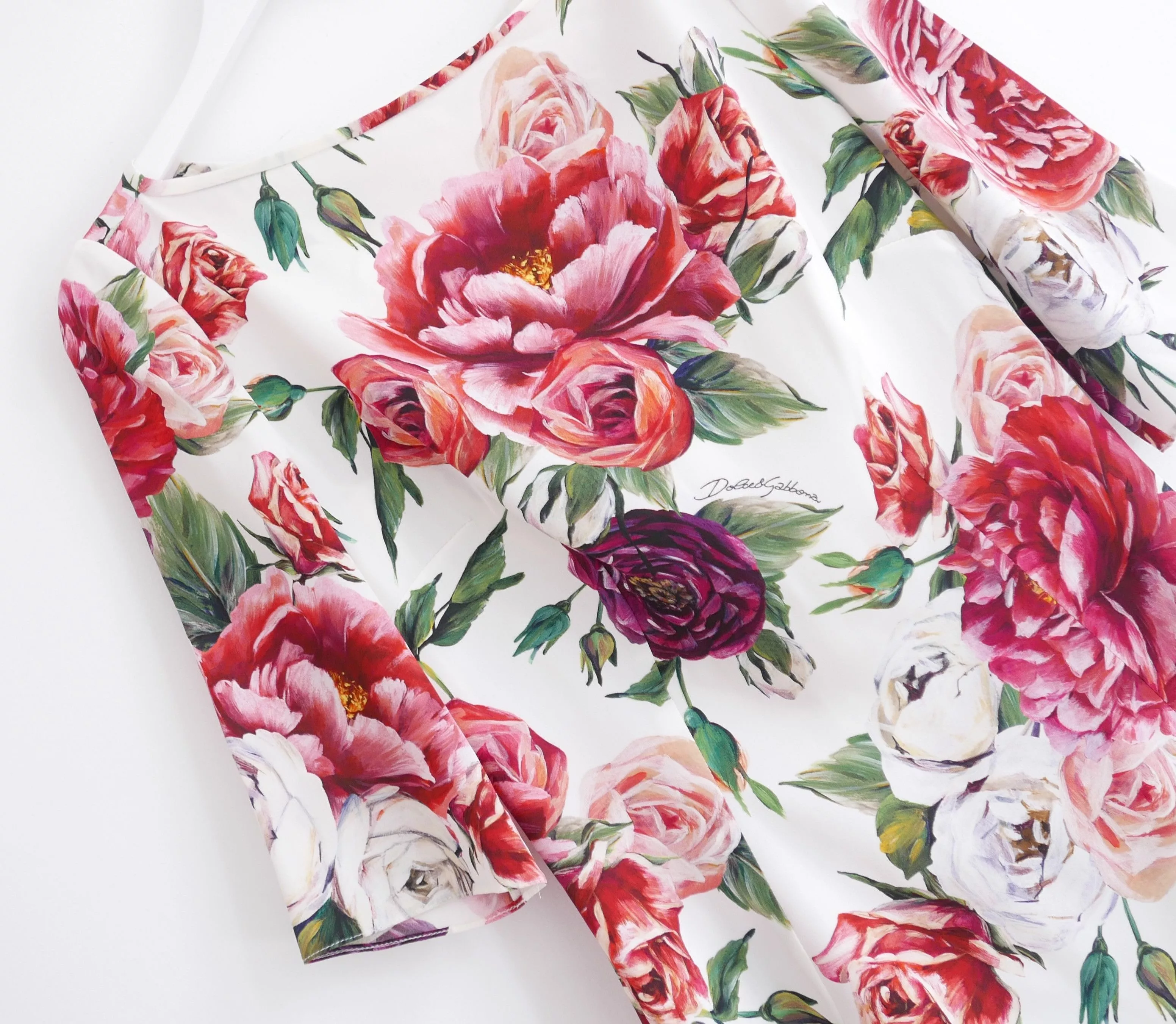 Dolce & Gabbana Blouses Dolce & Gabbana rose print top Pink