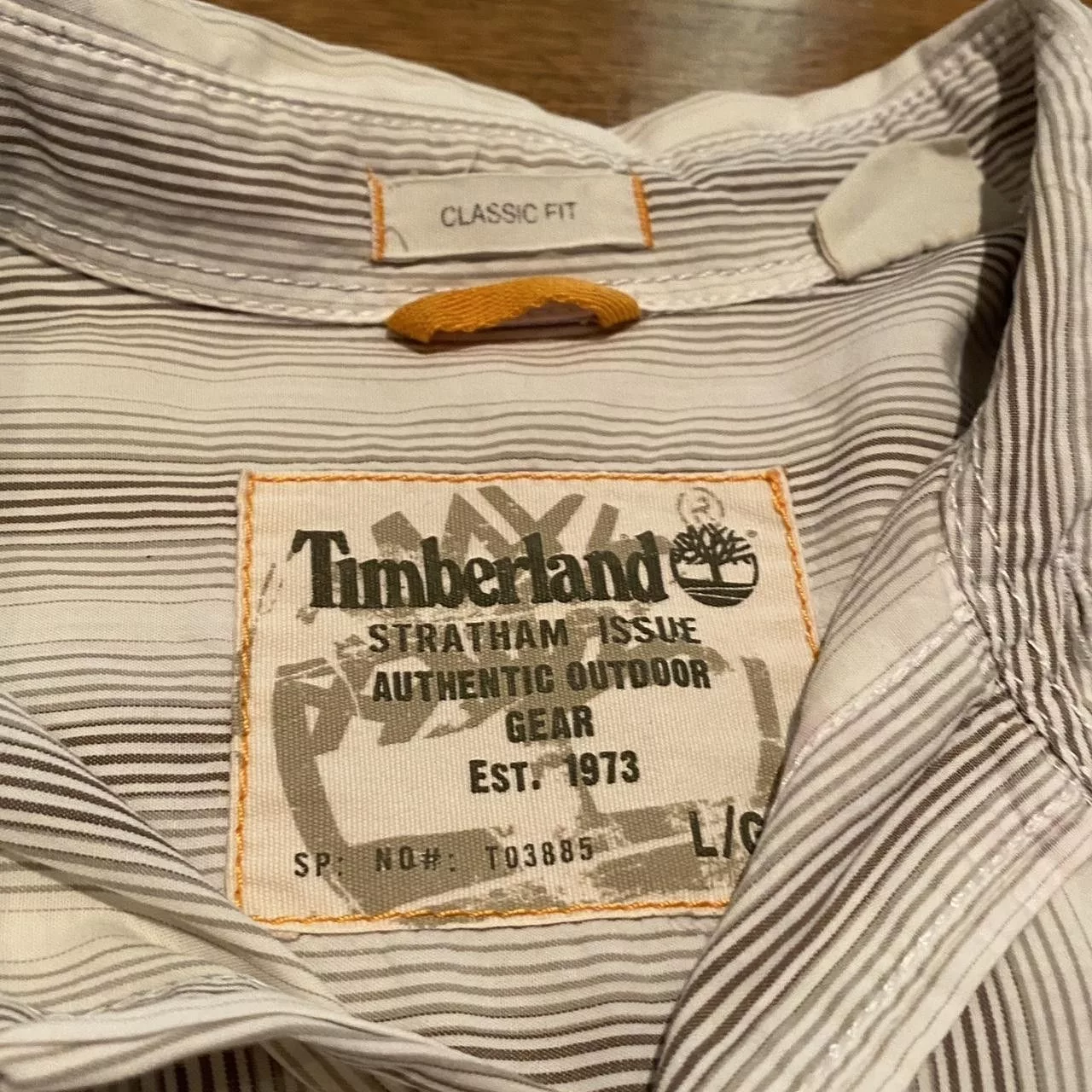 Timberland Shirts Button Ups Vintage striped Timberland Button down White