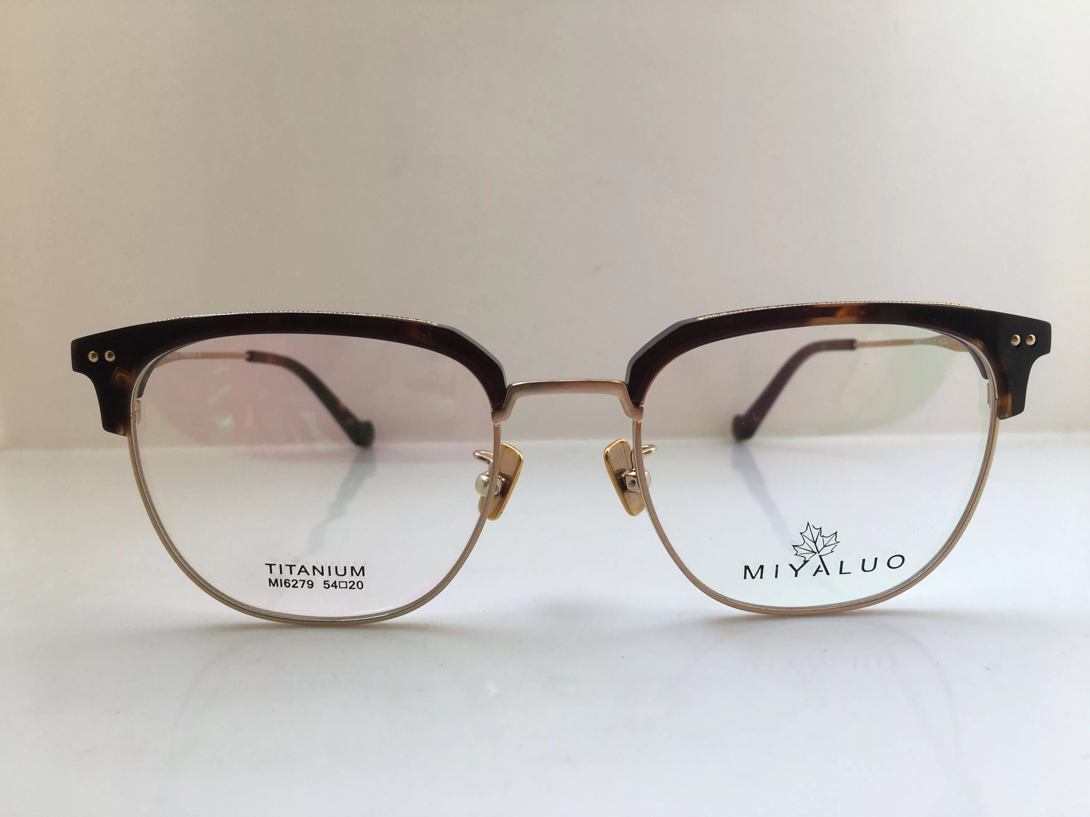 Other Glasses Other Miyaluo Tortoise Gold Malcolm Eyeglasses Frame Titanium Multi