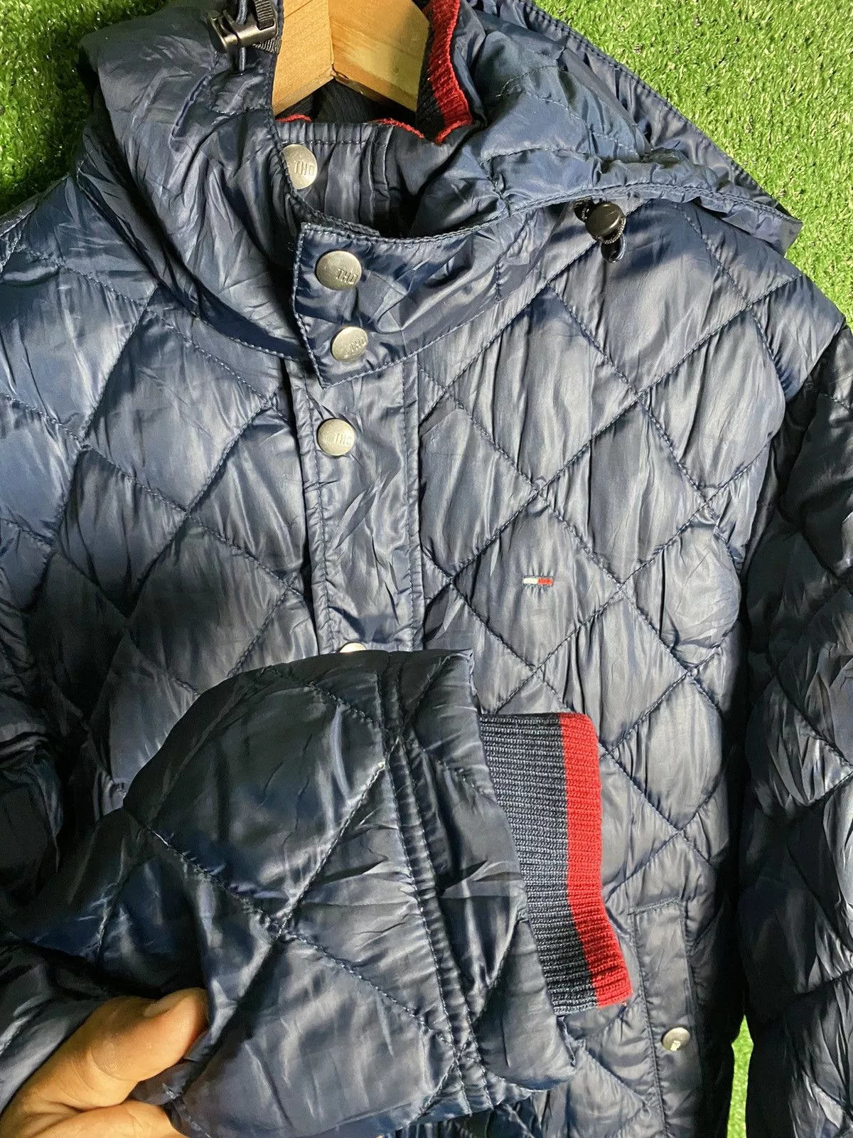 Tommy Hilfiger Light Jackets Tommy Hilfiger TOMMY HILFINGER QUILTED DOWN JACKET Blue Streetwear