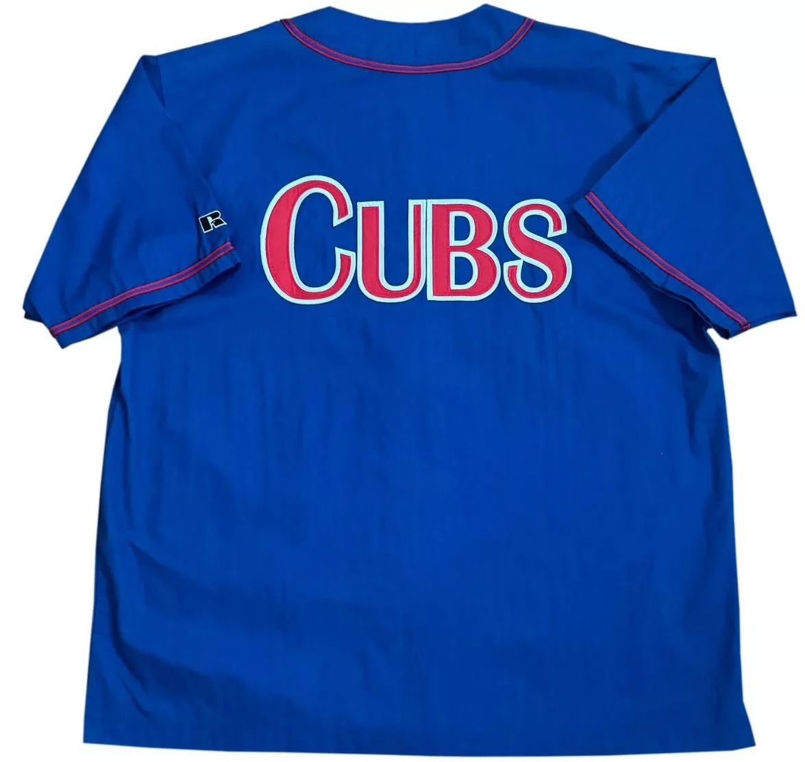 Russell Athletic Jerseys Vintage Russell Athletic Chicago Cubs Full Zip Jersey XL Blue