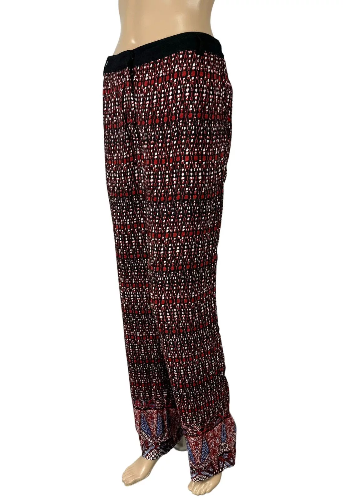 Sandro Pants Sandro Paris Viscose Trourers Ornament size 38 Multi