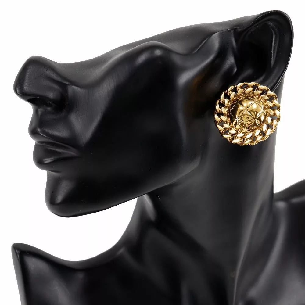 Chanel Earrings Chanel Coco Mark earring Gold