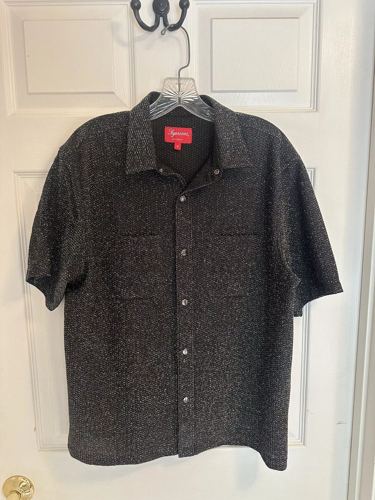 Supreme Shirts Button Ups Supreme Lurex Button up Black
