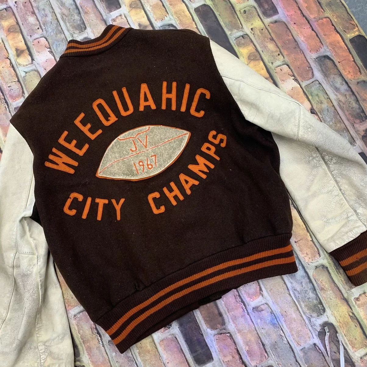 Vintage Leather Jackets Vintage varsity jacket Brown